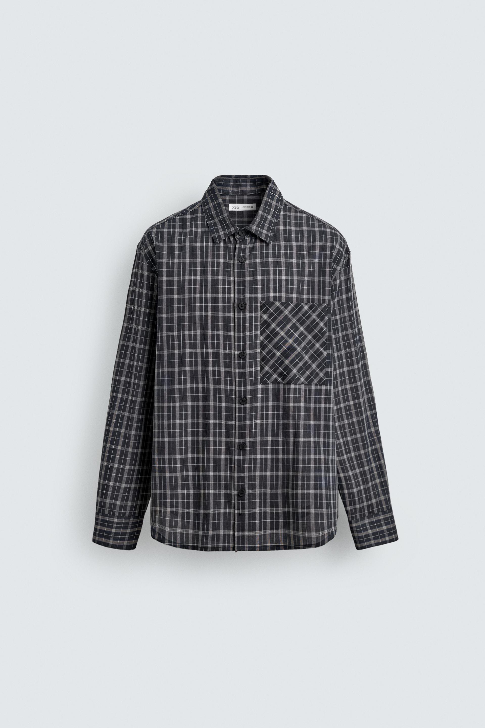 PLAID VOILE SHIRT by ZARA