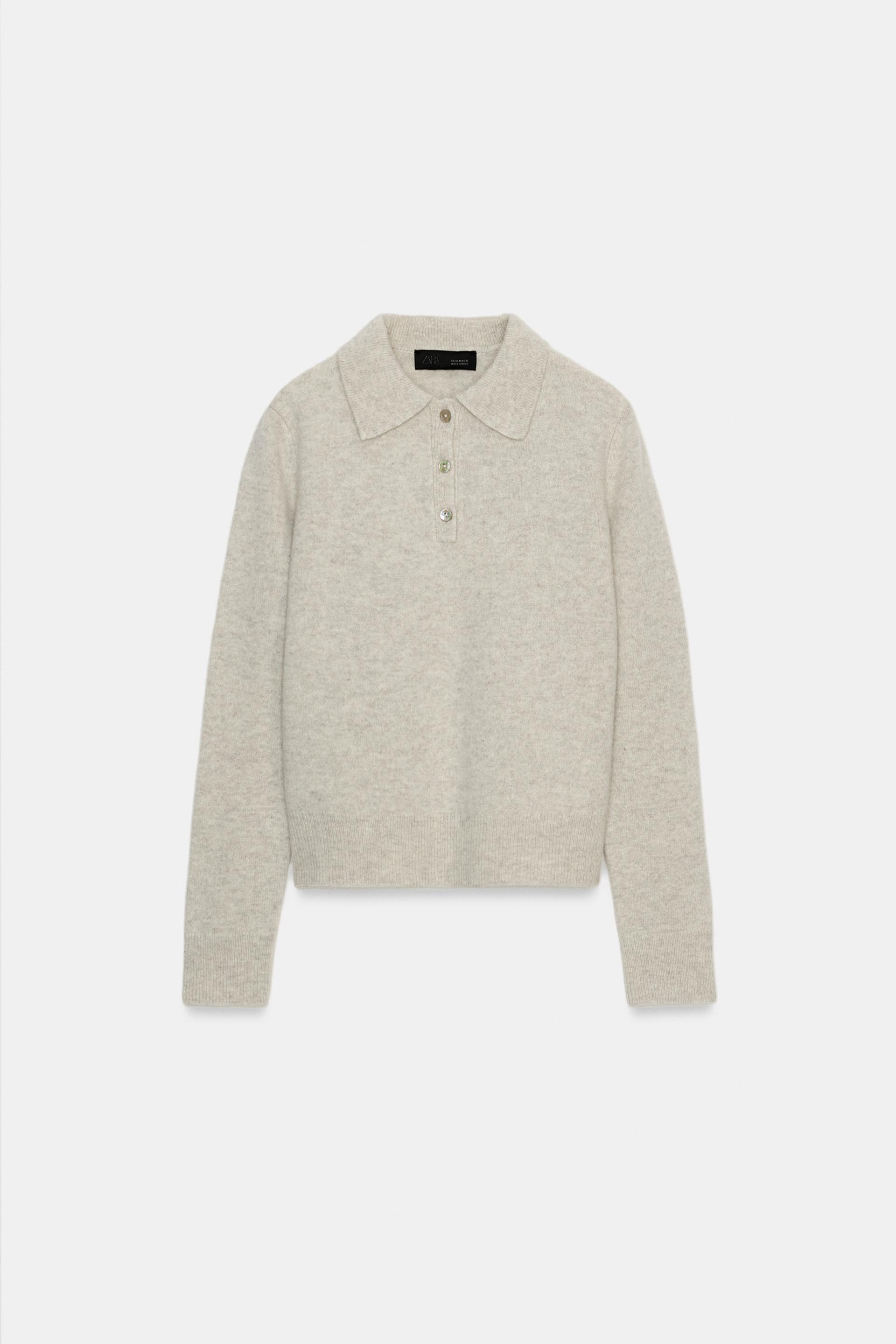 PLAIN 100% WOOL POLO by ZARA