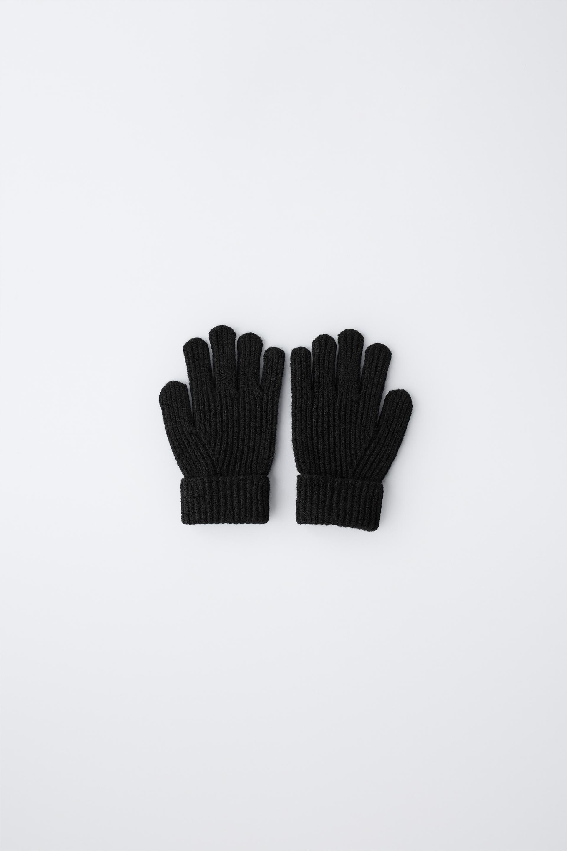 PLAIN KNIT GLOVES by ZARA