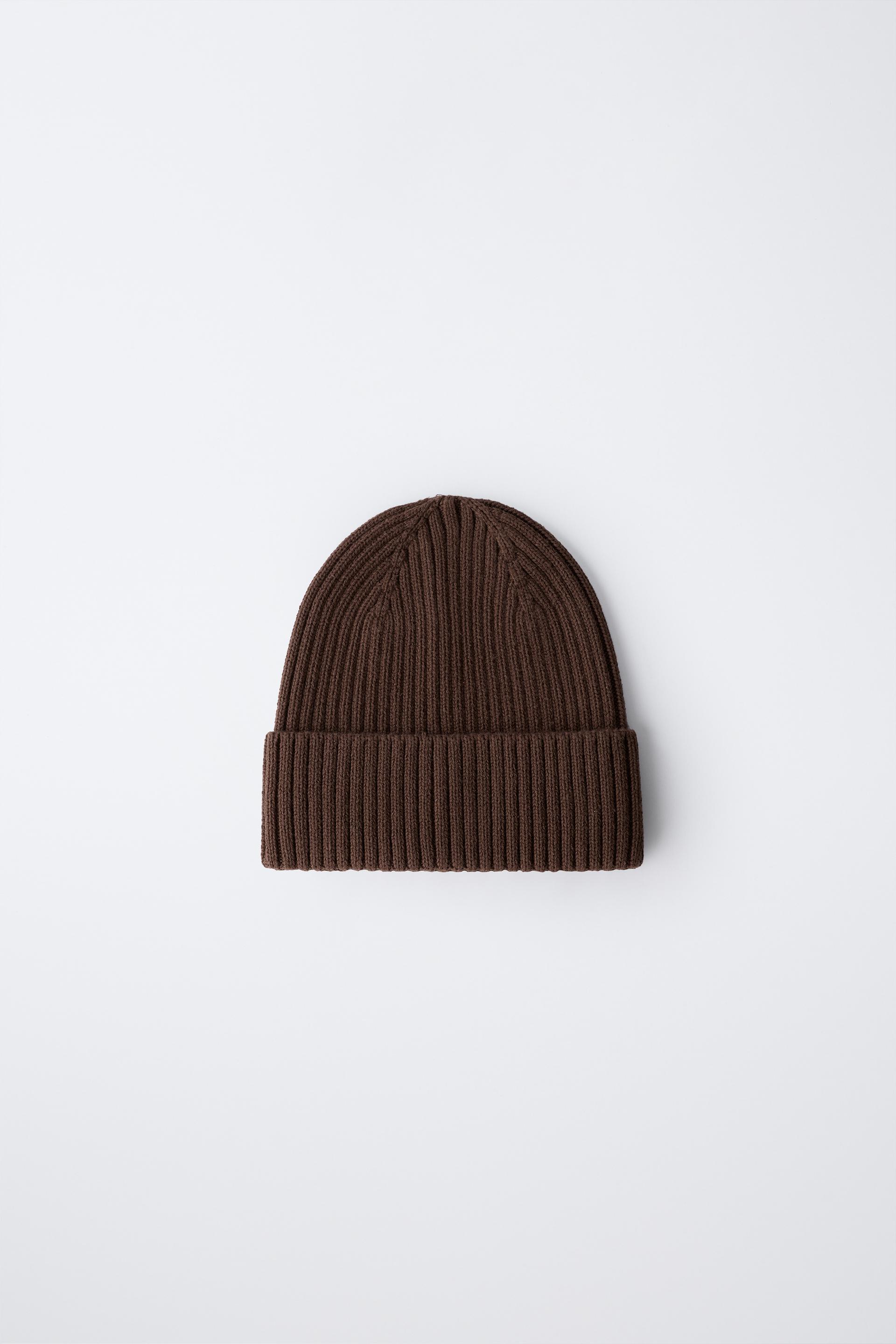 PLAIN KNIT HAT by ZARA
