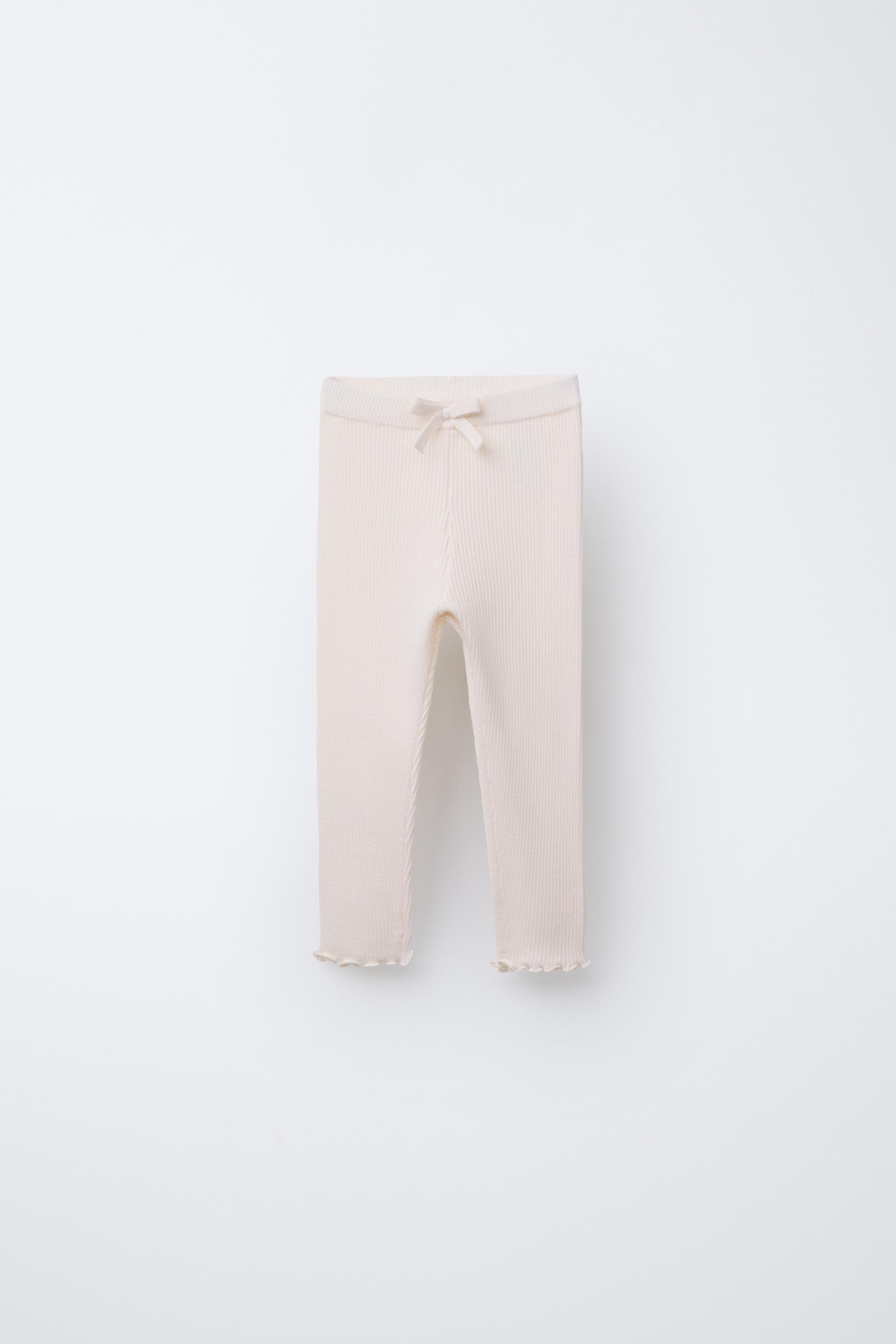 PLAIN RIBBED LEGGINGS by ZARA