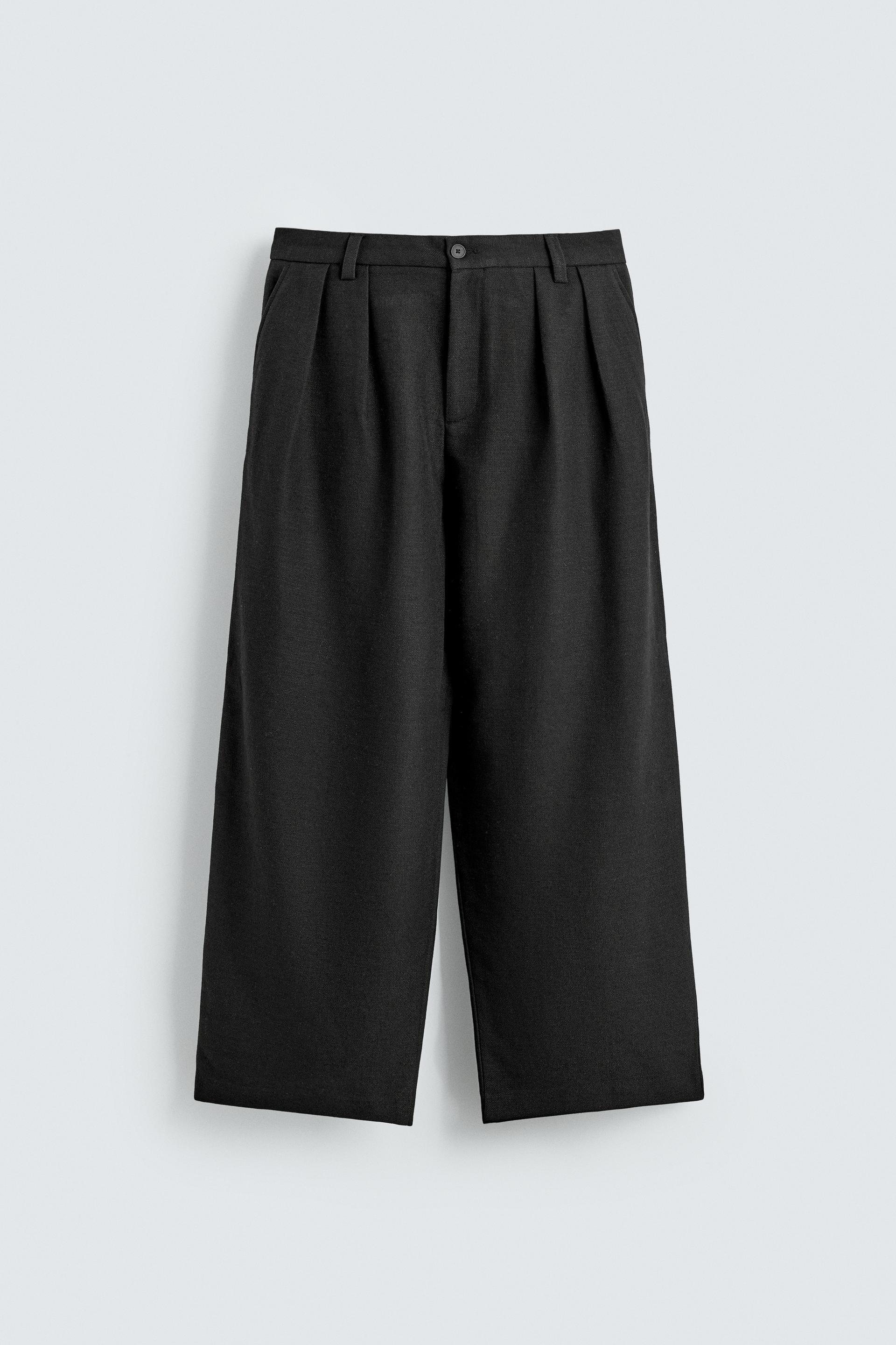 PLEATED RELAXED FIT PANTS by ZARA