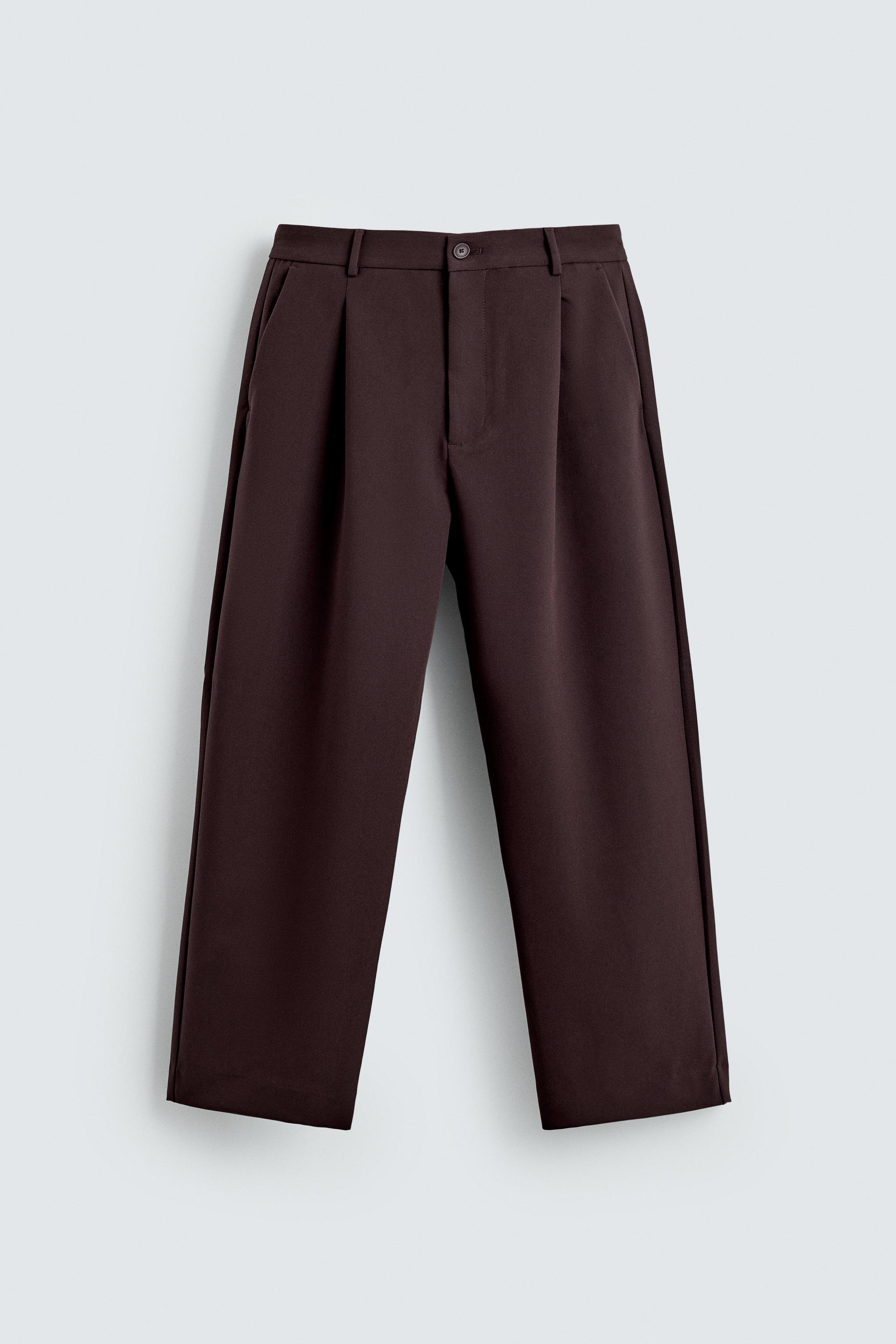 PLEATED RELAXED FIT PANTS by ZARA