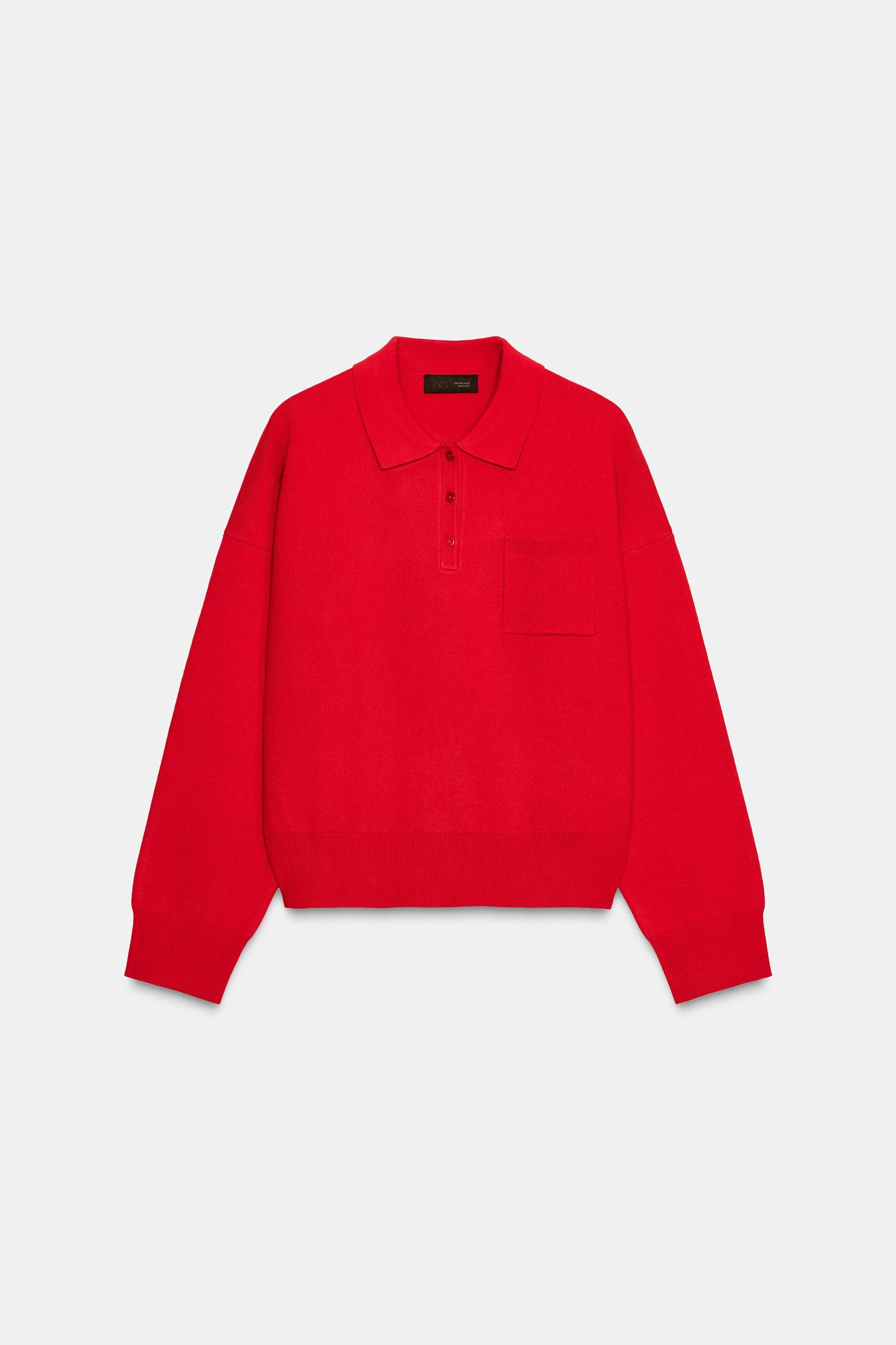 POCKET KNIT POLO SHIRT by ZARA