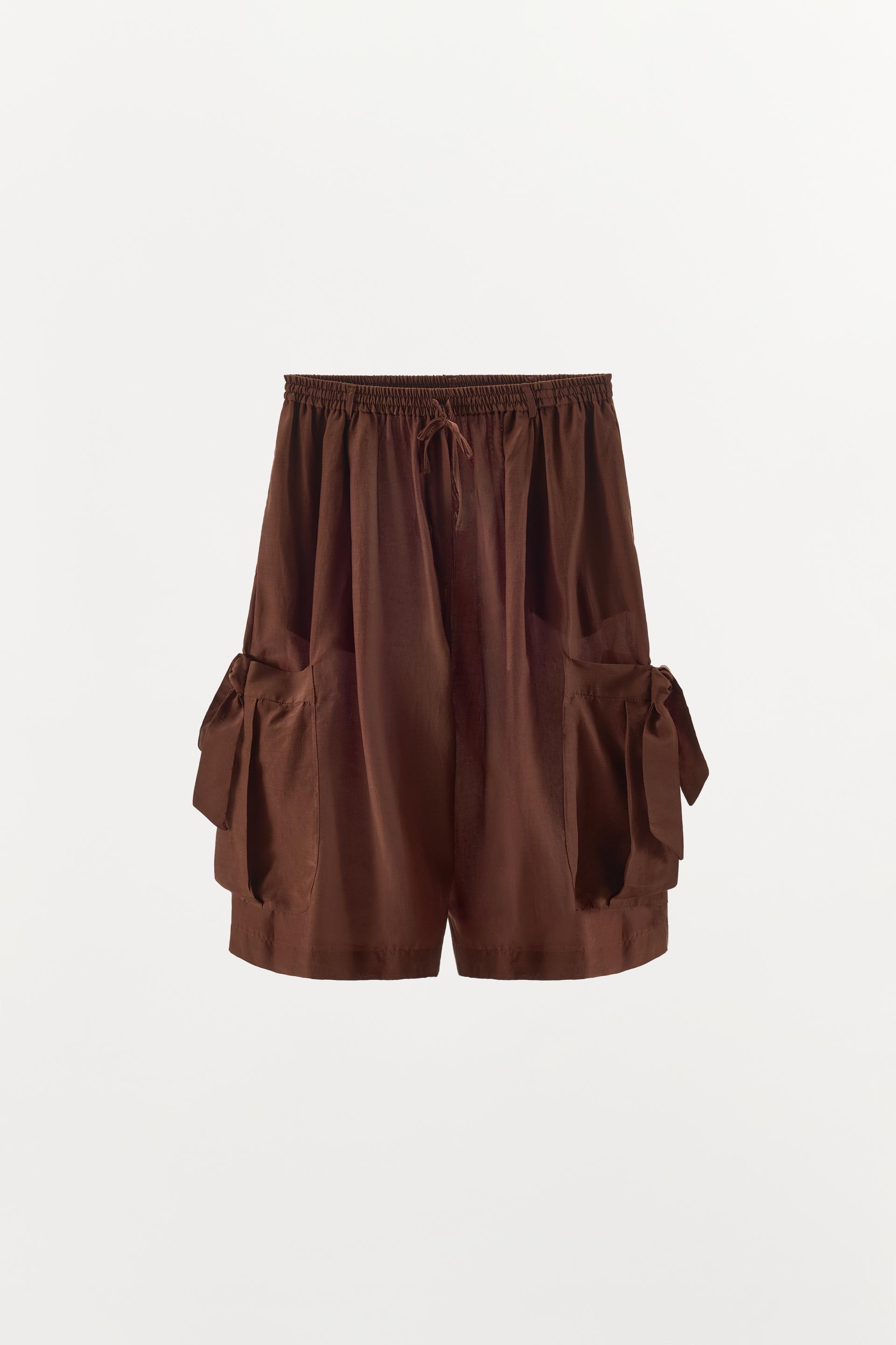 POCKET VISCOSE-BLEND BERMUDA SHORTS by ZARA