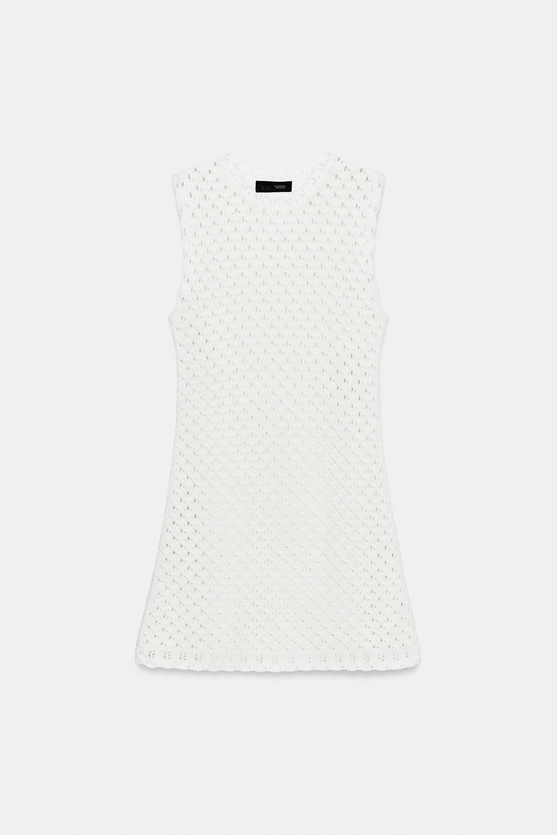 POINTELLE KNIT MINI DRESS by ZARA