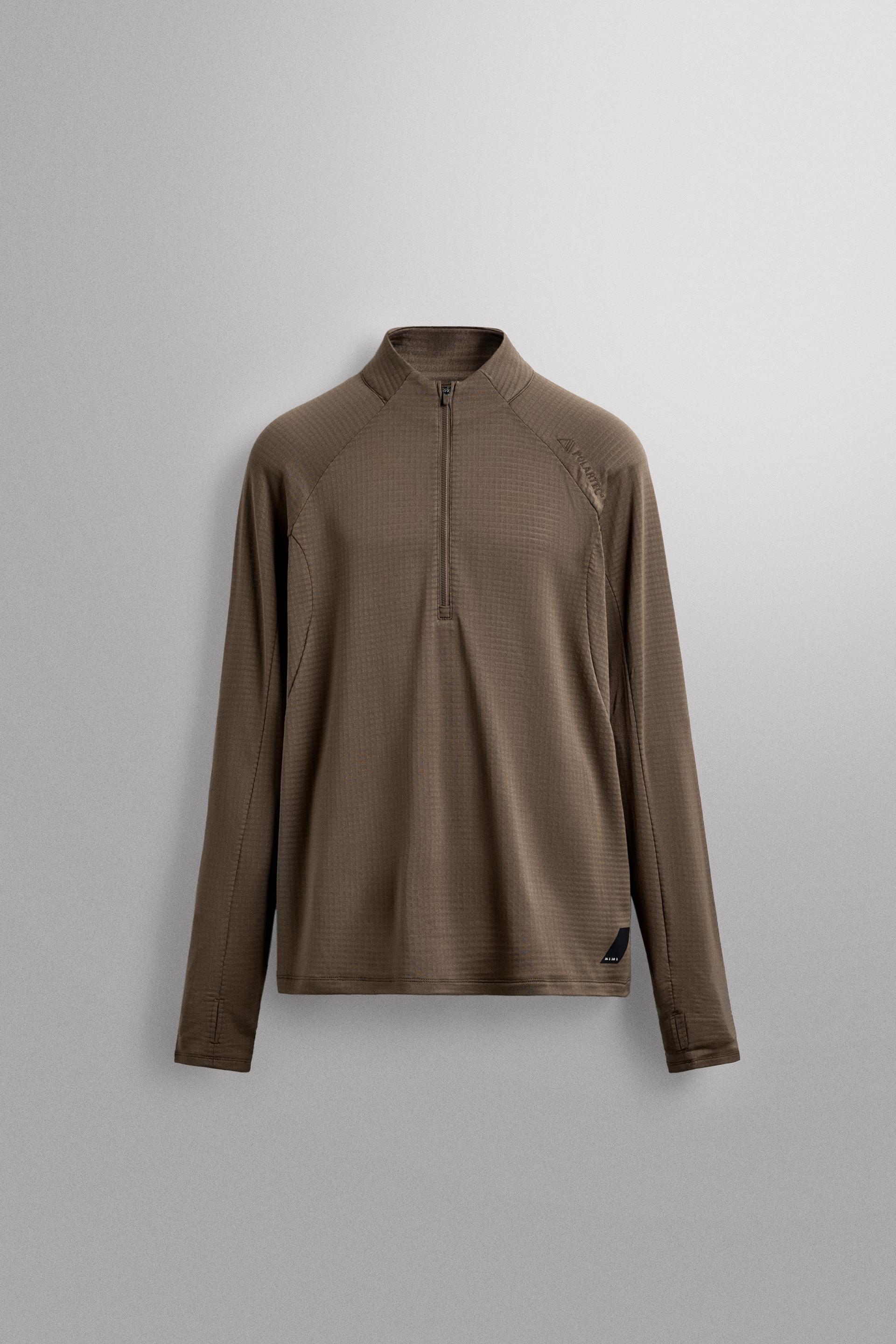 POLARTEC© QUARTER-ZIP SWEAT-SHIRT by ZARA