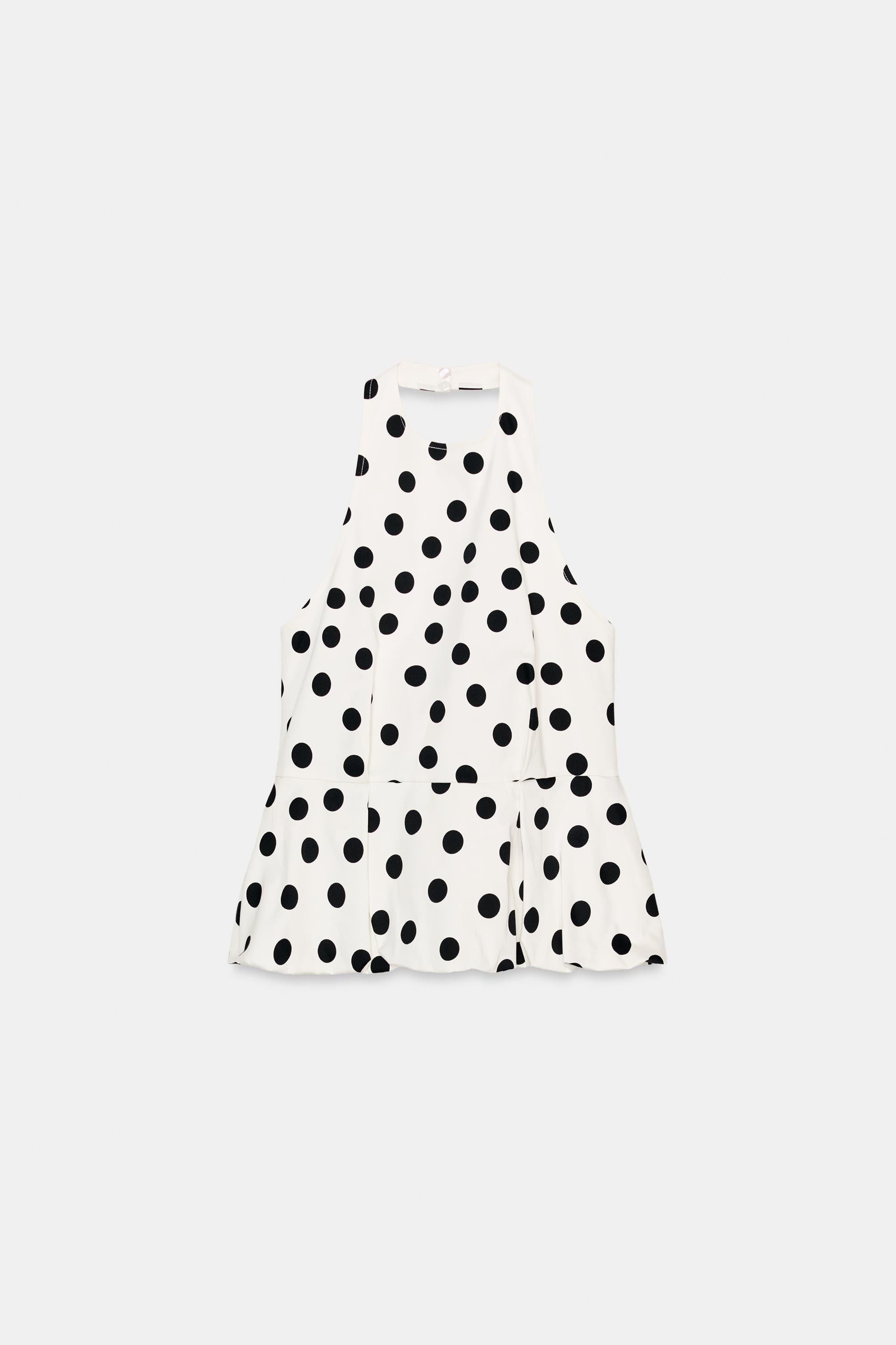 POLKA DOT BALLOON TOP by ZARA