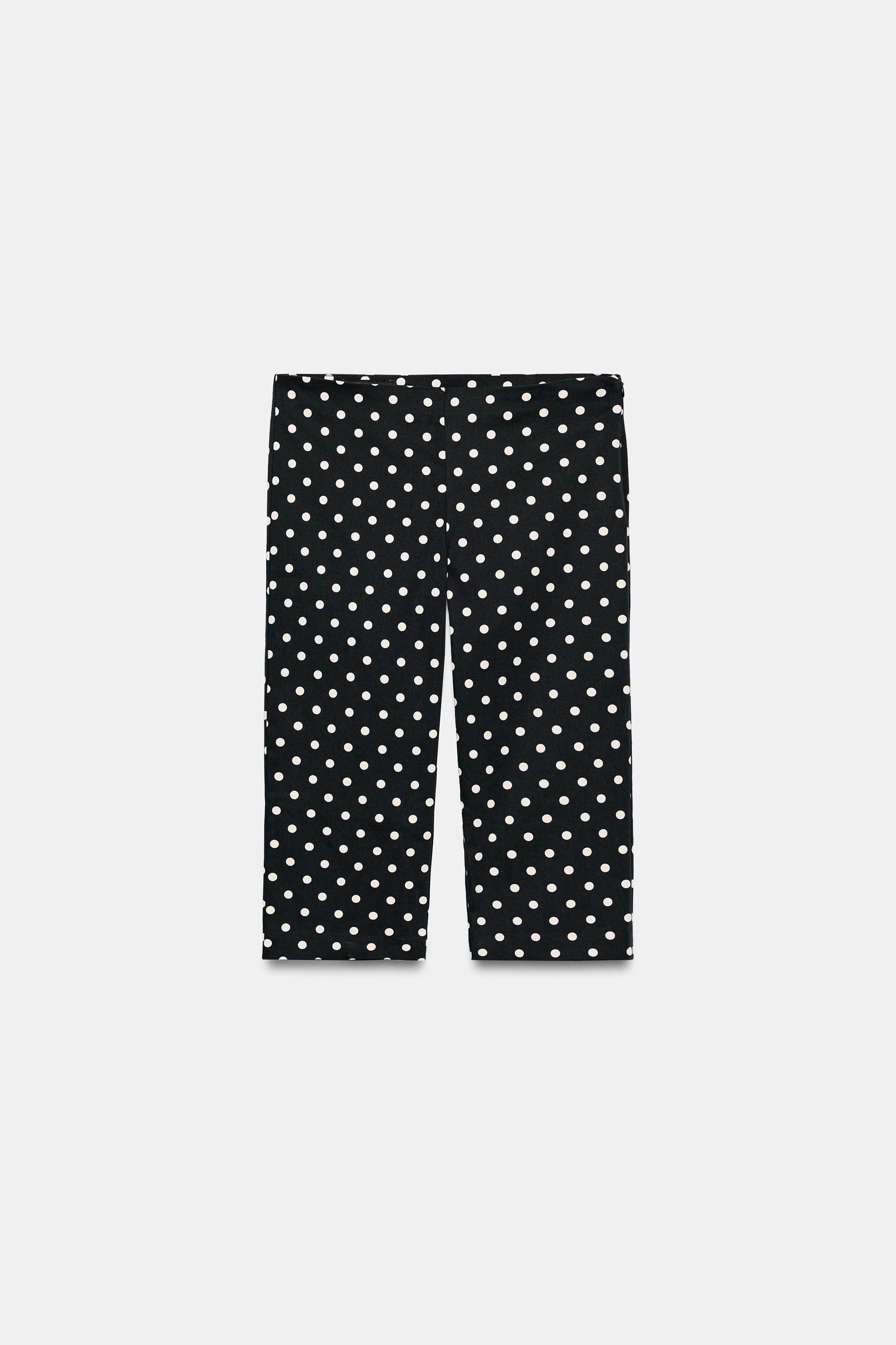 POLKA DOT CAPRI PANTS by ZARA