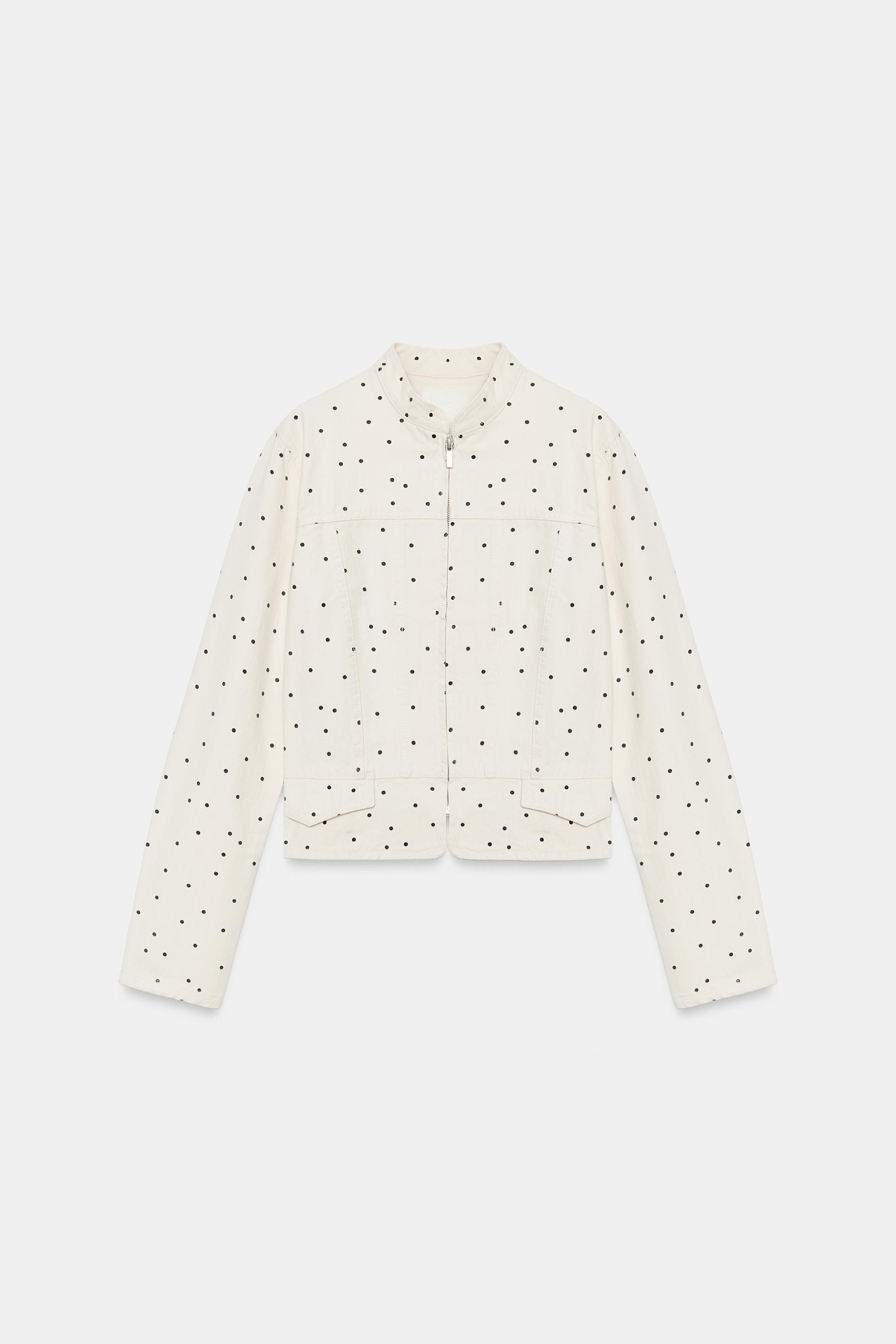 POLKA DOT FITTED JACKET by ZARA