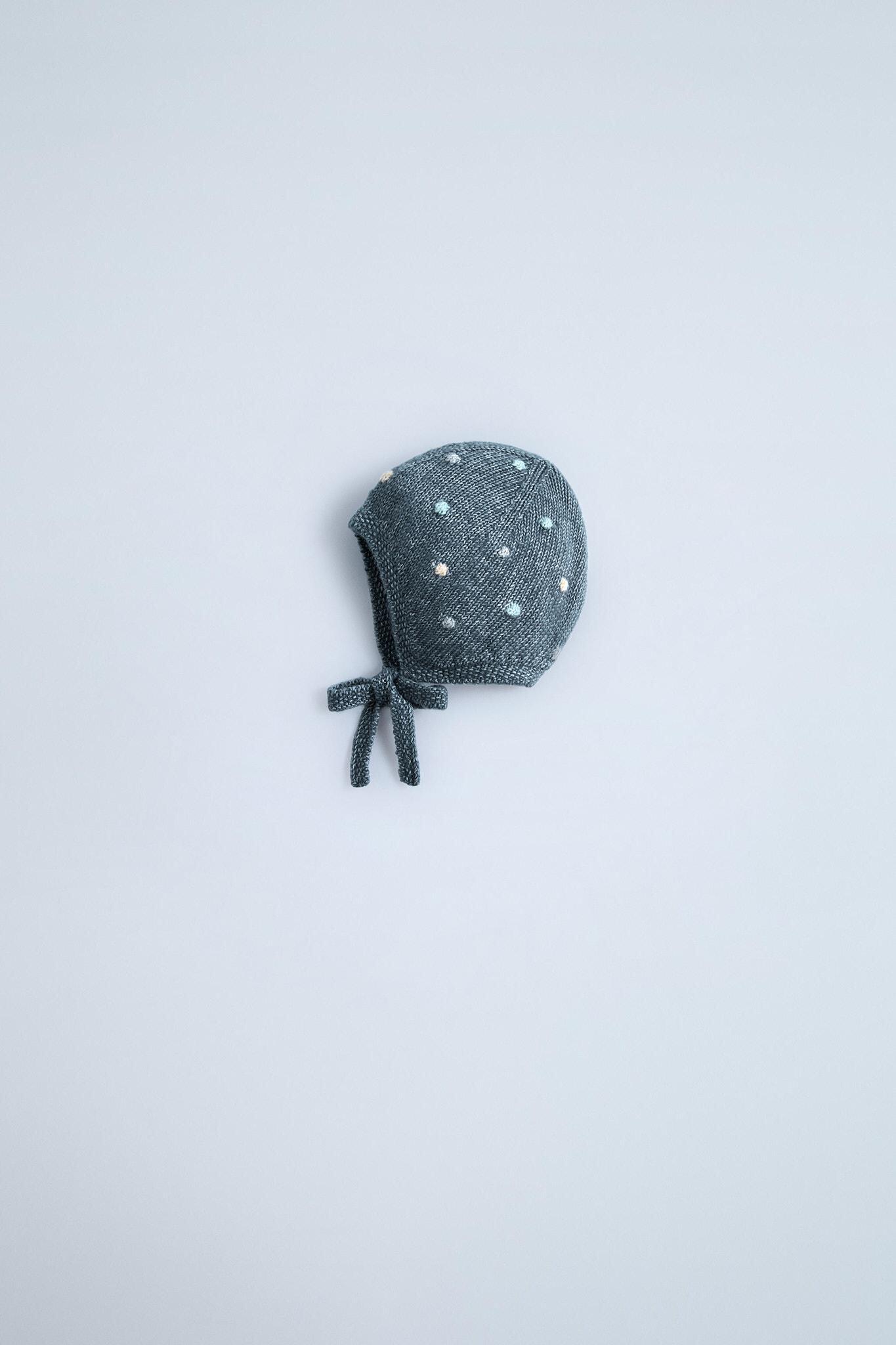 POLKA DOT KNIT BONNET by ZARA