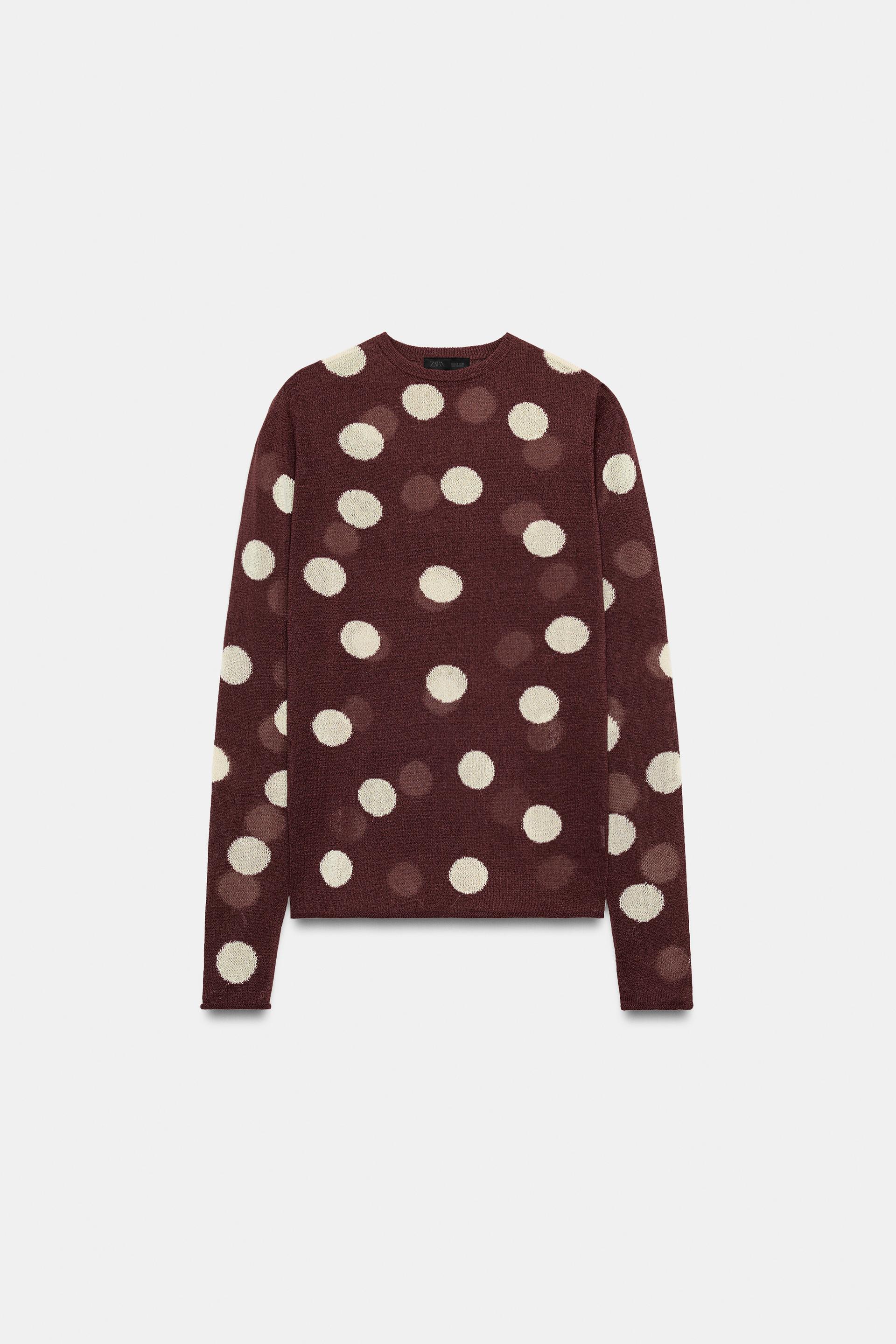 POLKA DOT KNIT JUMPER by ZARA