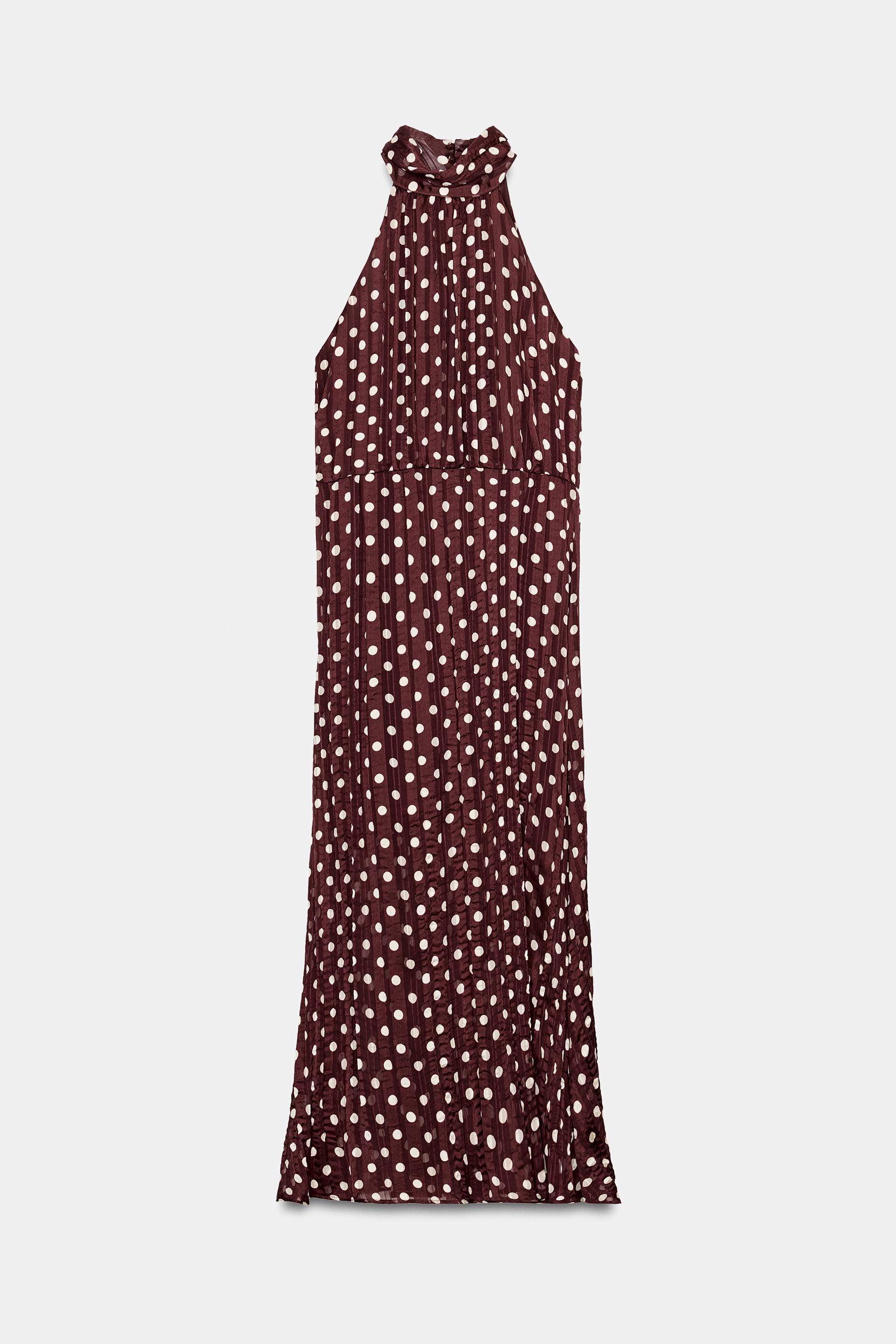 POLKA DOT MIDI DRESS by ZARA