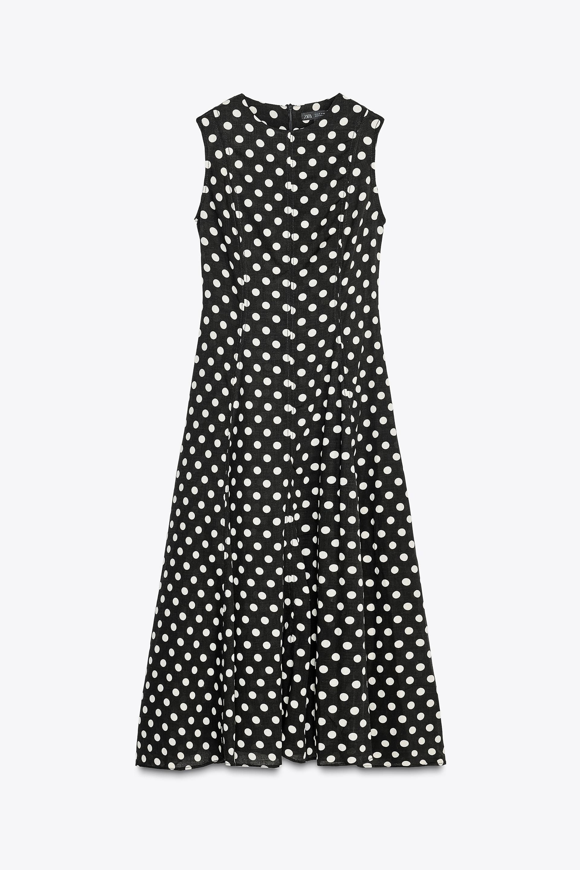 POLKA DOT MIDI DRESS ZW COLLECTION by ZARA