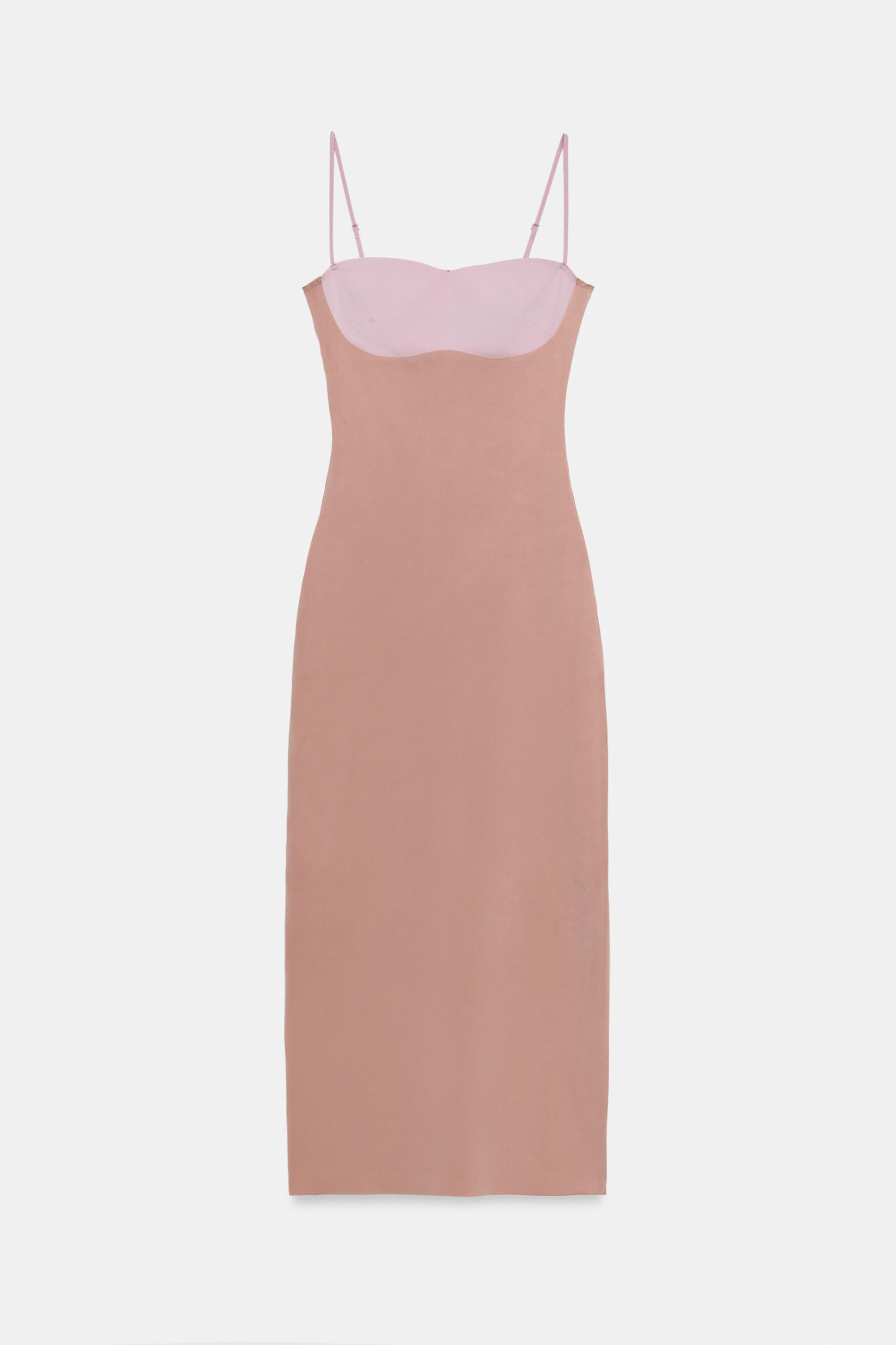 POLYAMIDE STRAP DRESS by ZARA
