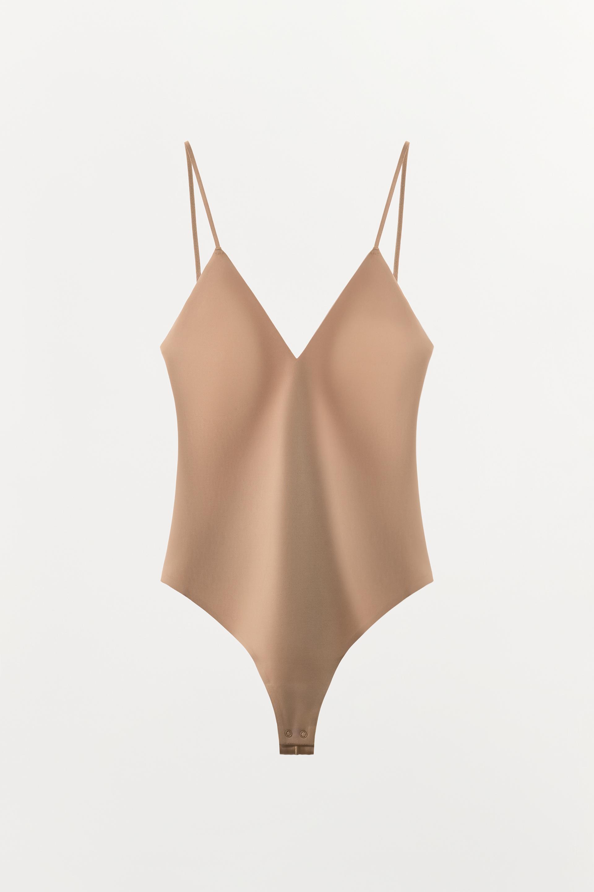 POLYAMIDE STRAPPY BODYSUIT by ZARA