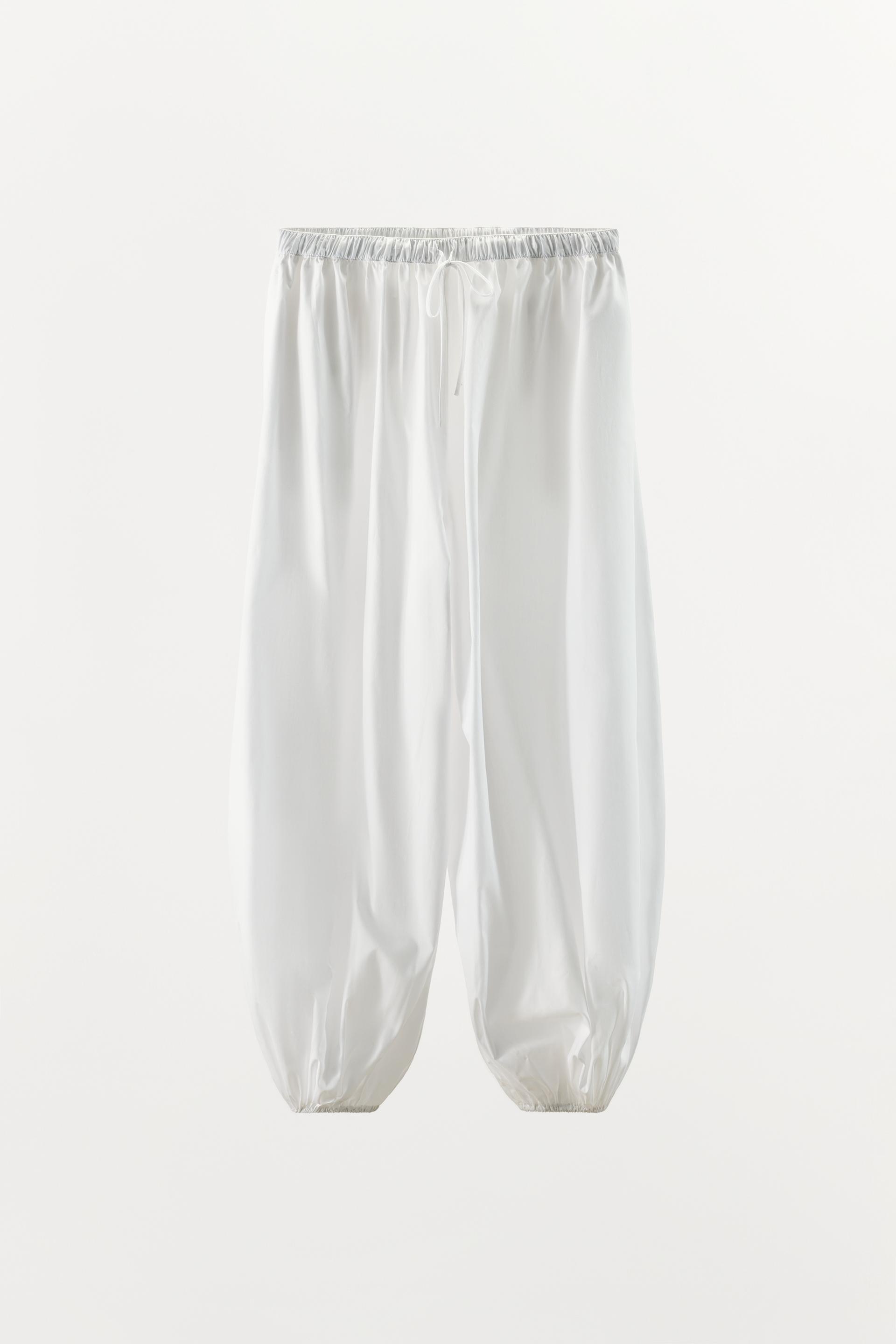 POPELIN BLOOMER PANTS by ZARA