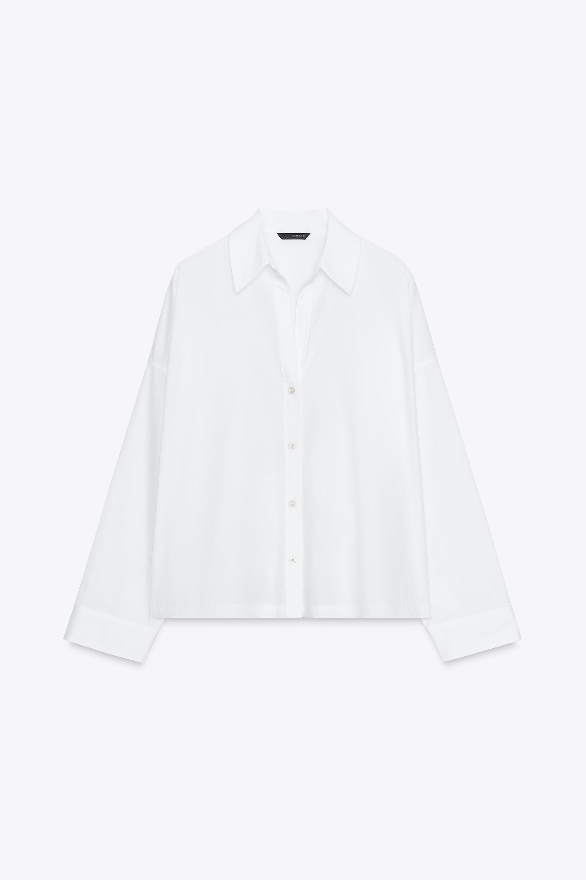 POPLIN BUTTON SHIRT by ZARA