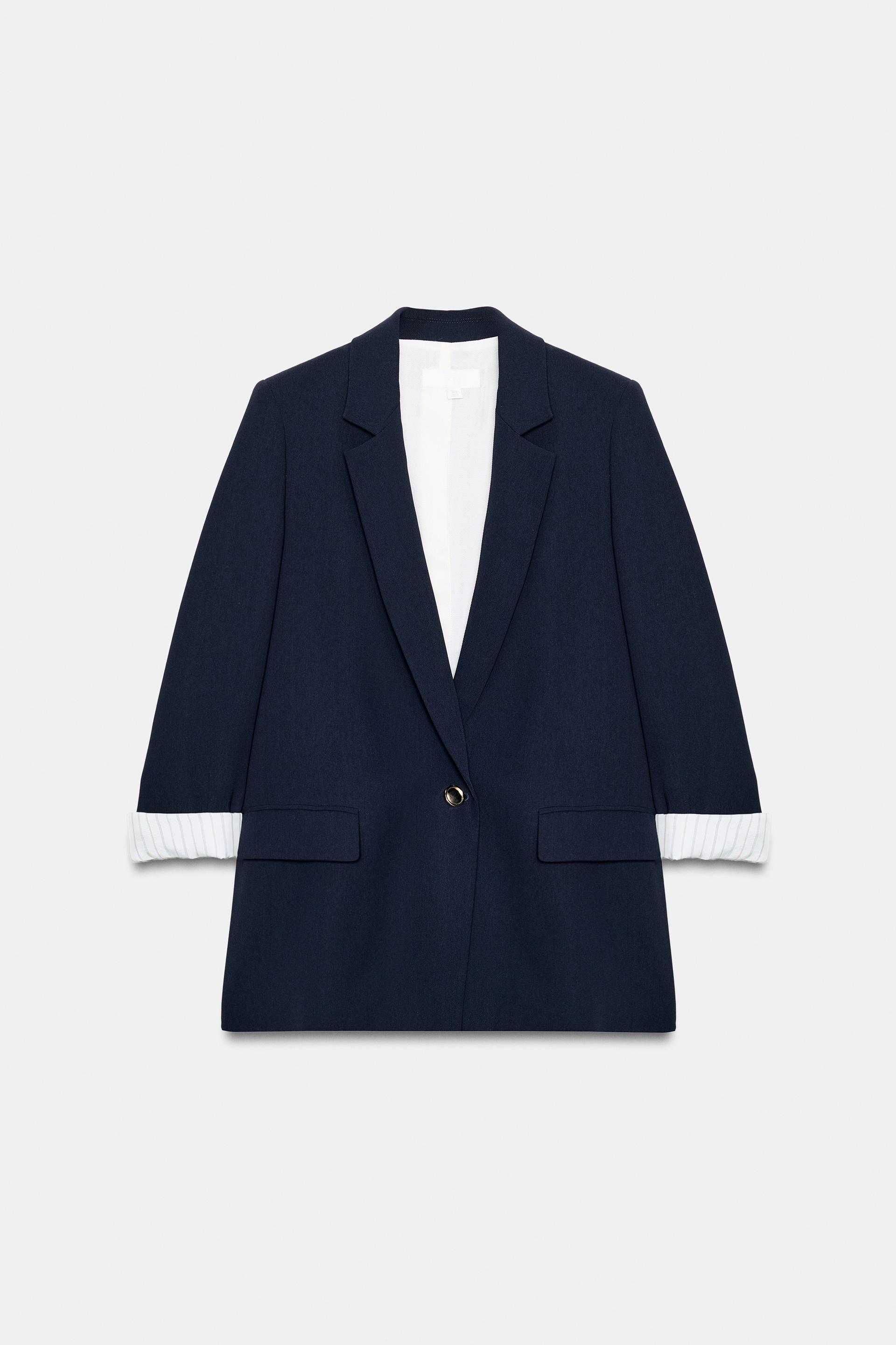 PRINTED CUFF BLAZER by ZARA