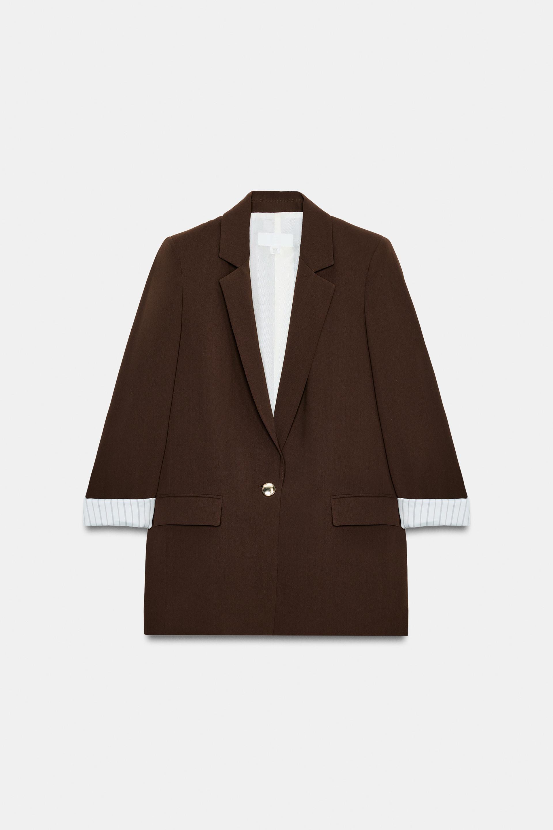 PRINTED CUFF BLAZER by ZARA