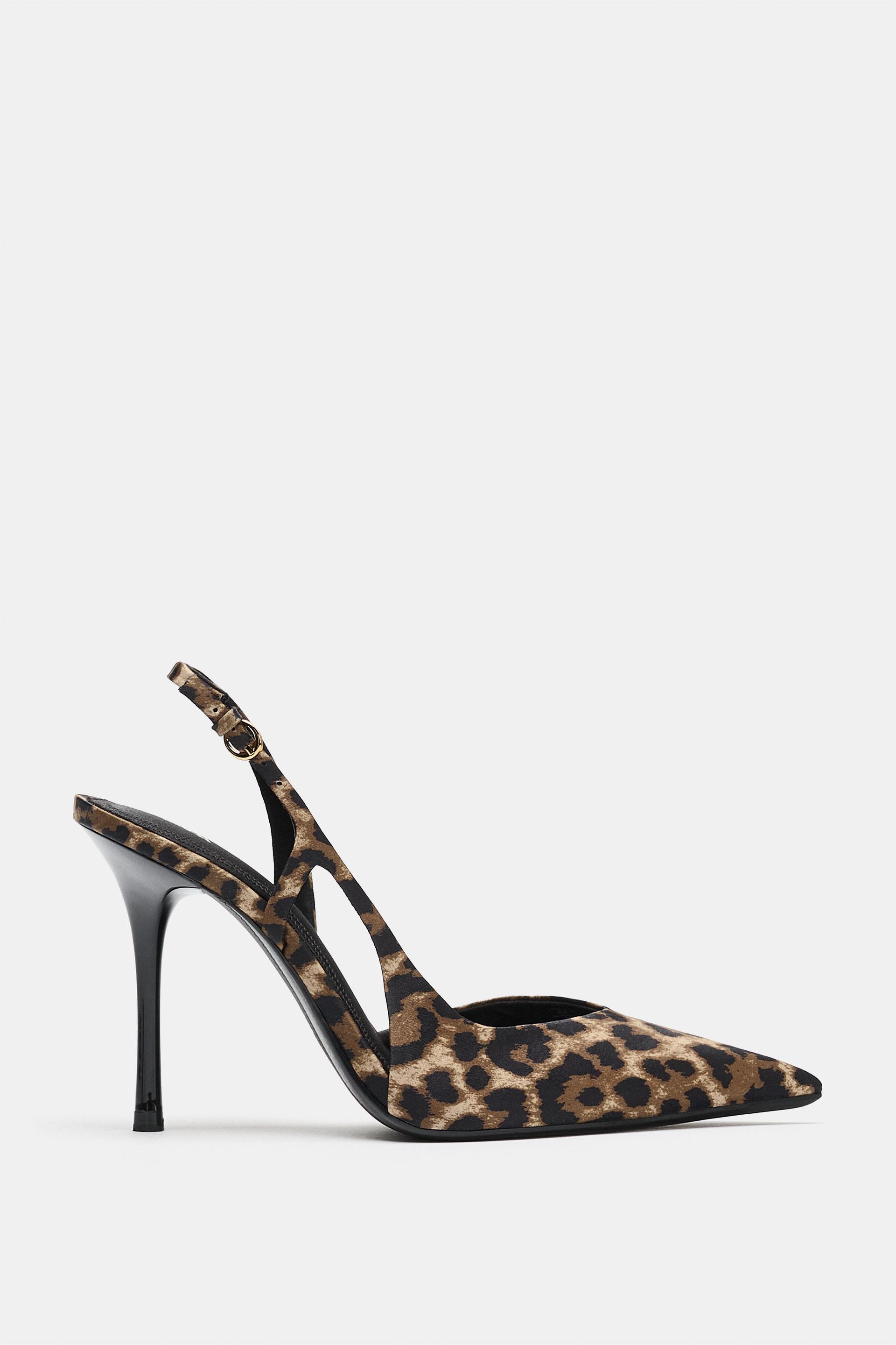 PRINTED HIGH HEEL SHOES by ZARA