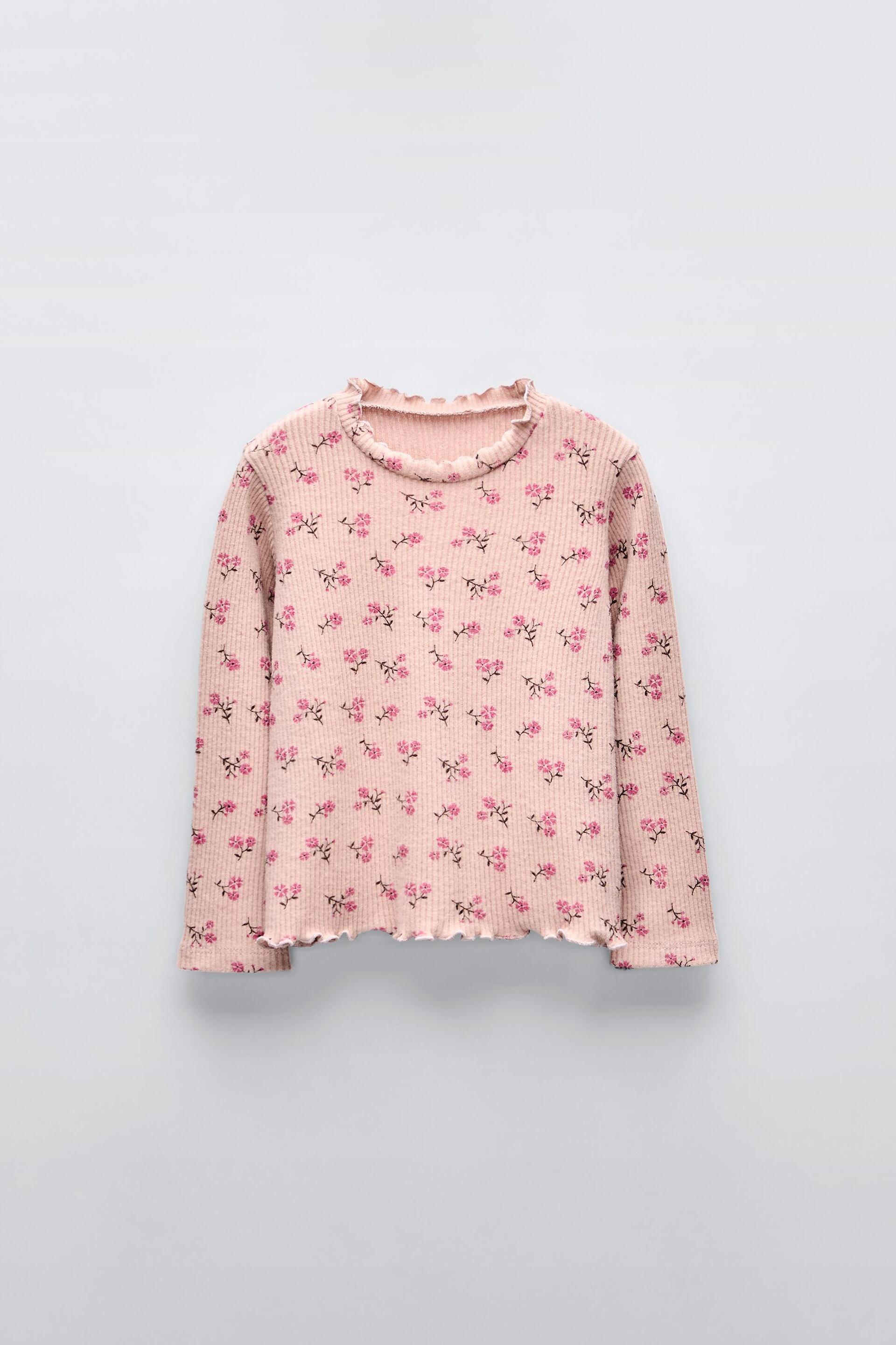 PRINTED RIB SOFT T-SHIRT by ZARA