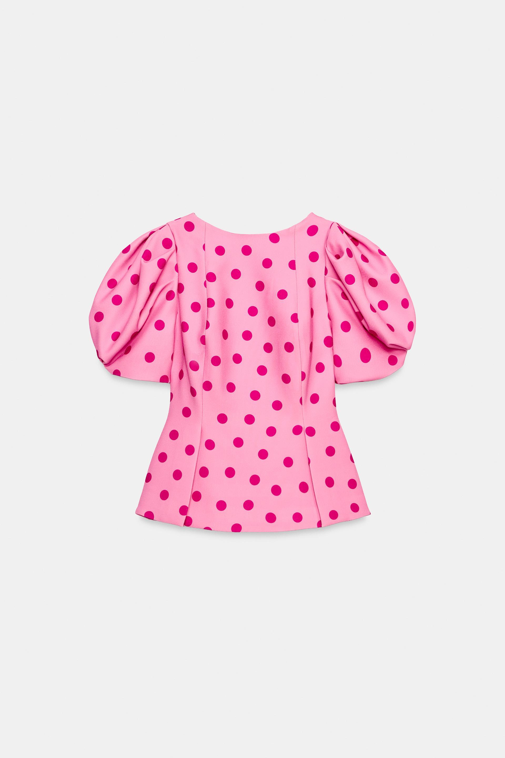 PUFF SLEEVE TOP by ZARA