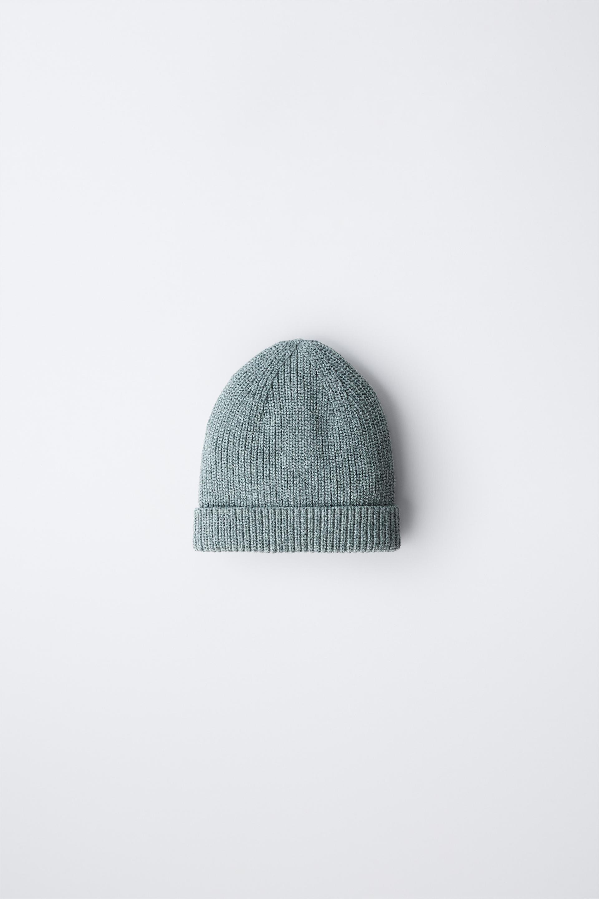 PURL KNIT BEANIE by ZARA