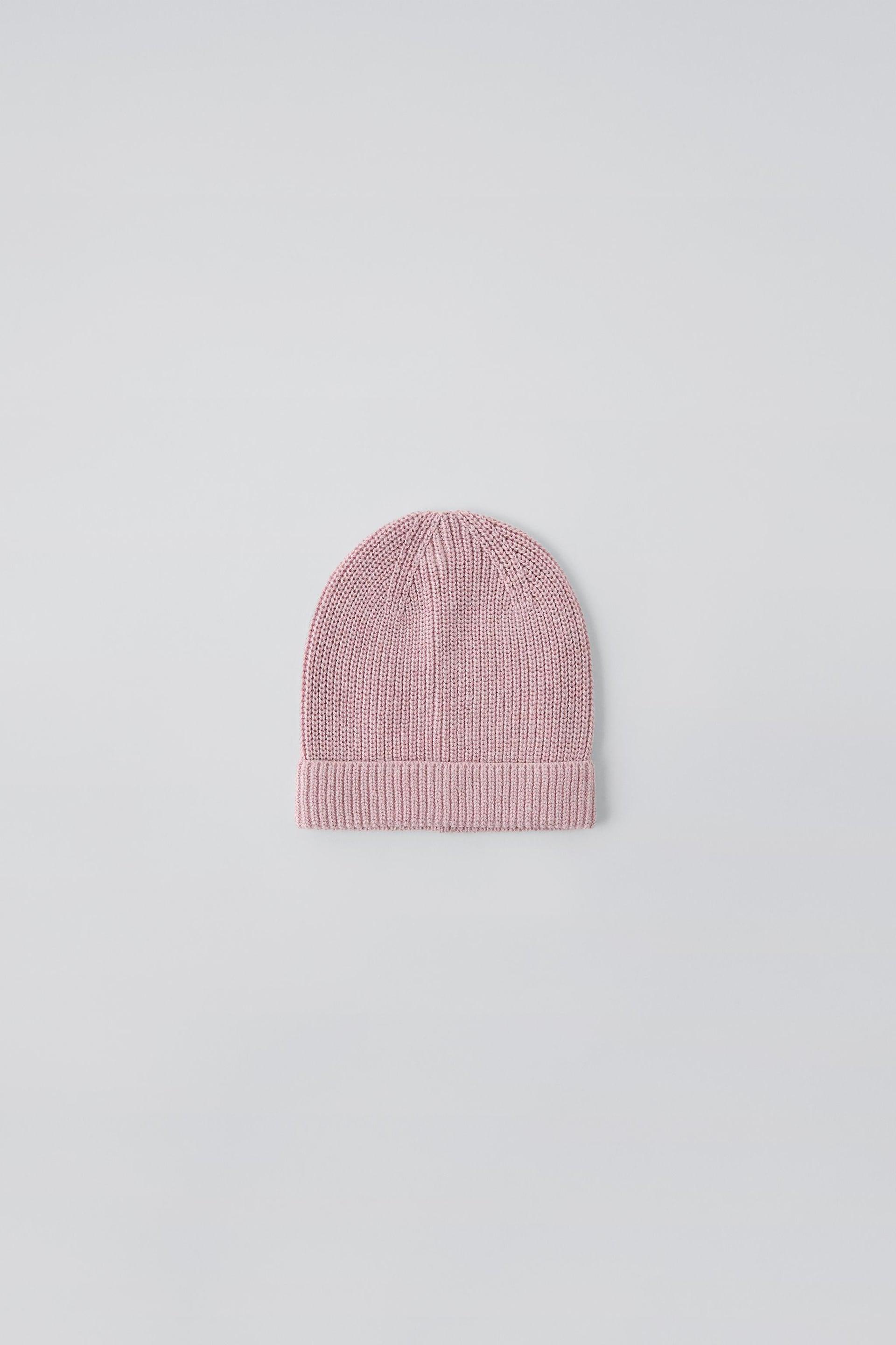 PURL KNIT BEANIE by ZARA