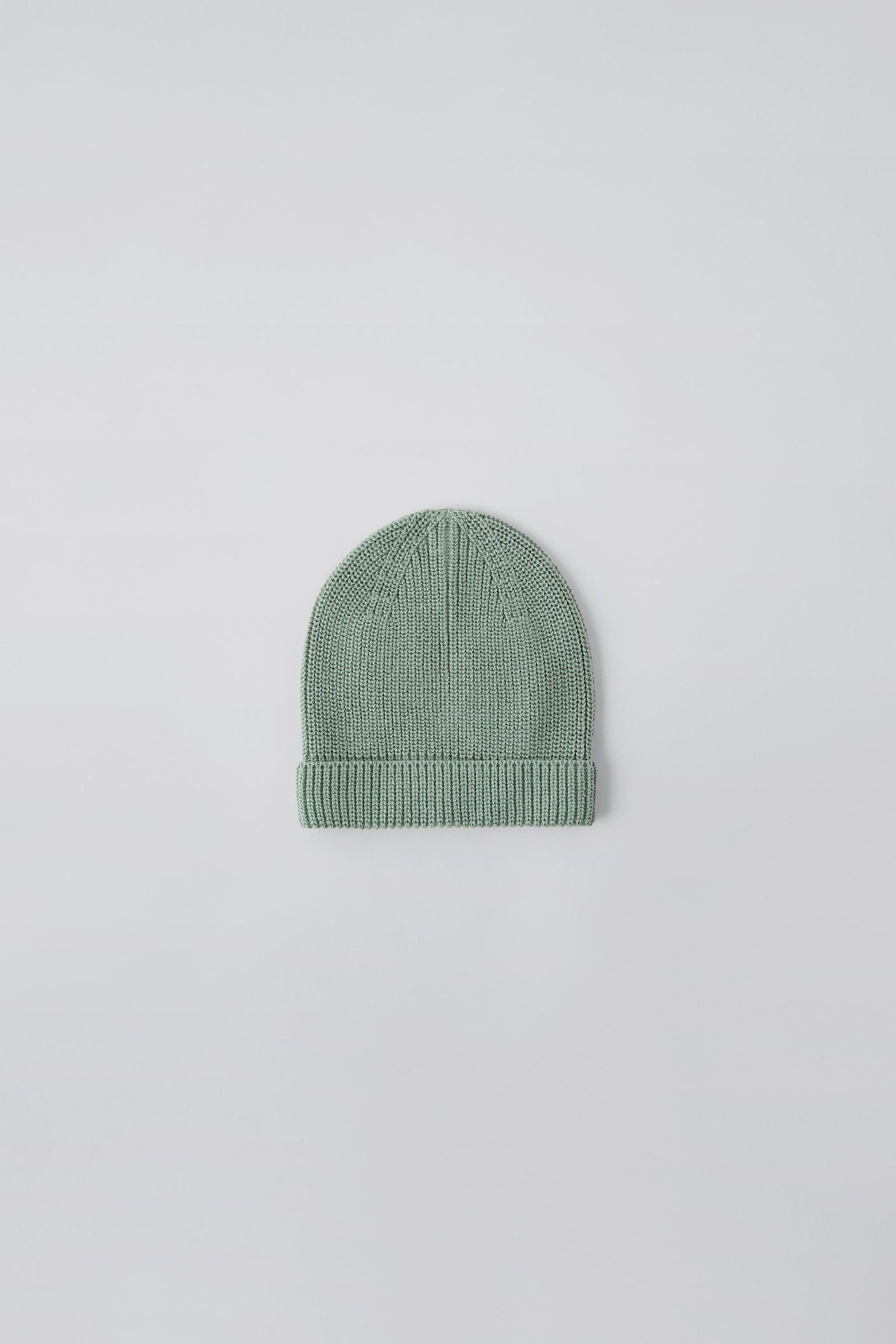 PURL KNIT BEANIE by ZARA