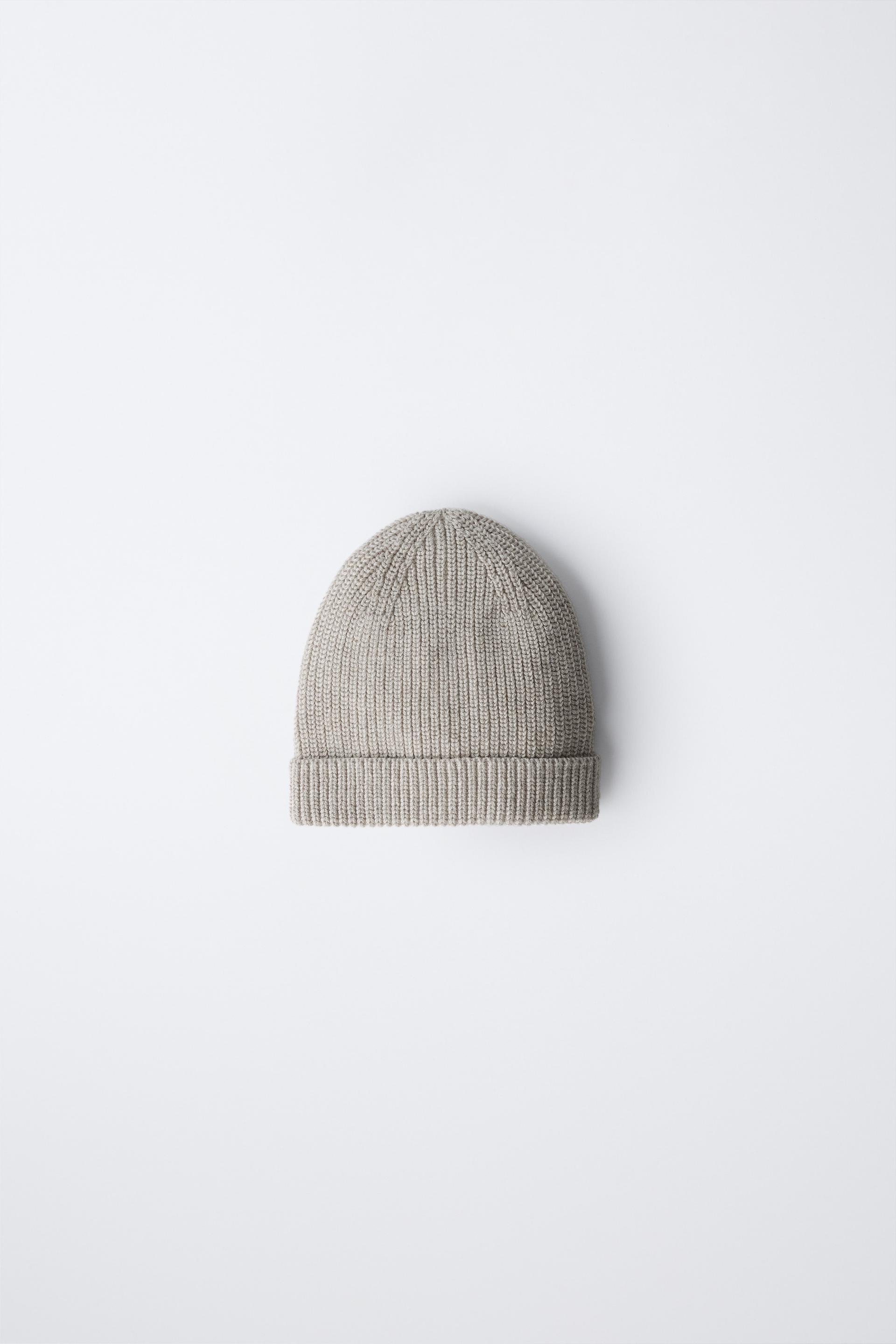PURL KNIT BEANIE by ZARA