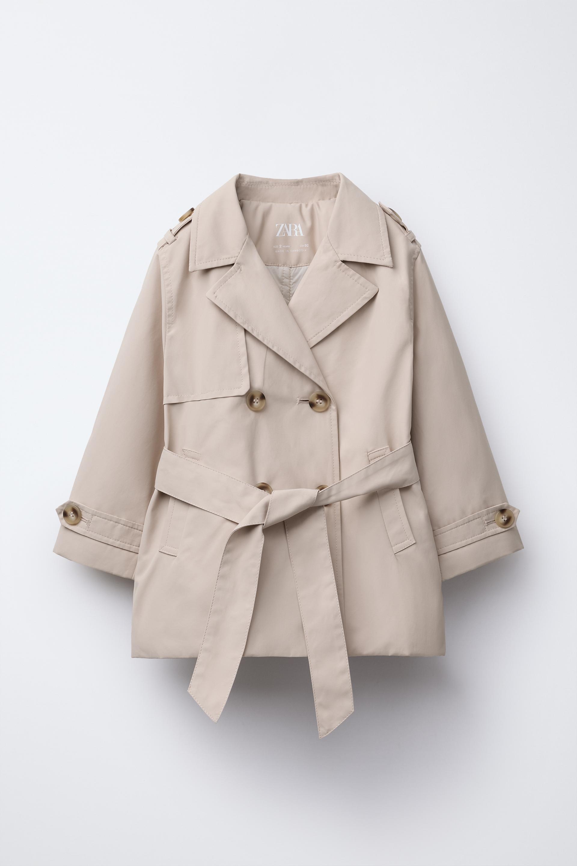 QUILTED BELTED TRENCH by ZARA