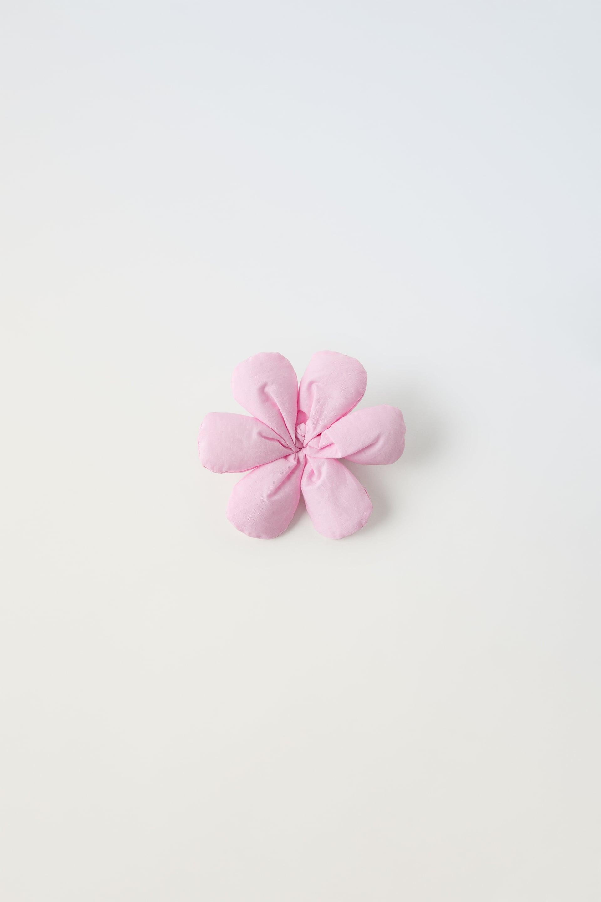 QUILTED FLORAL HAIR TIE by ZARA