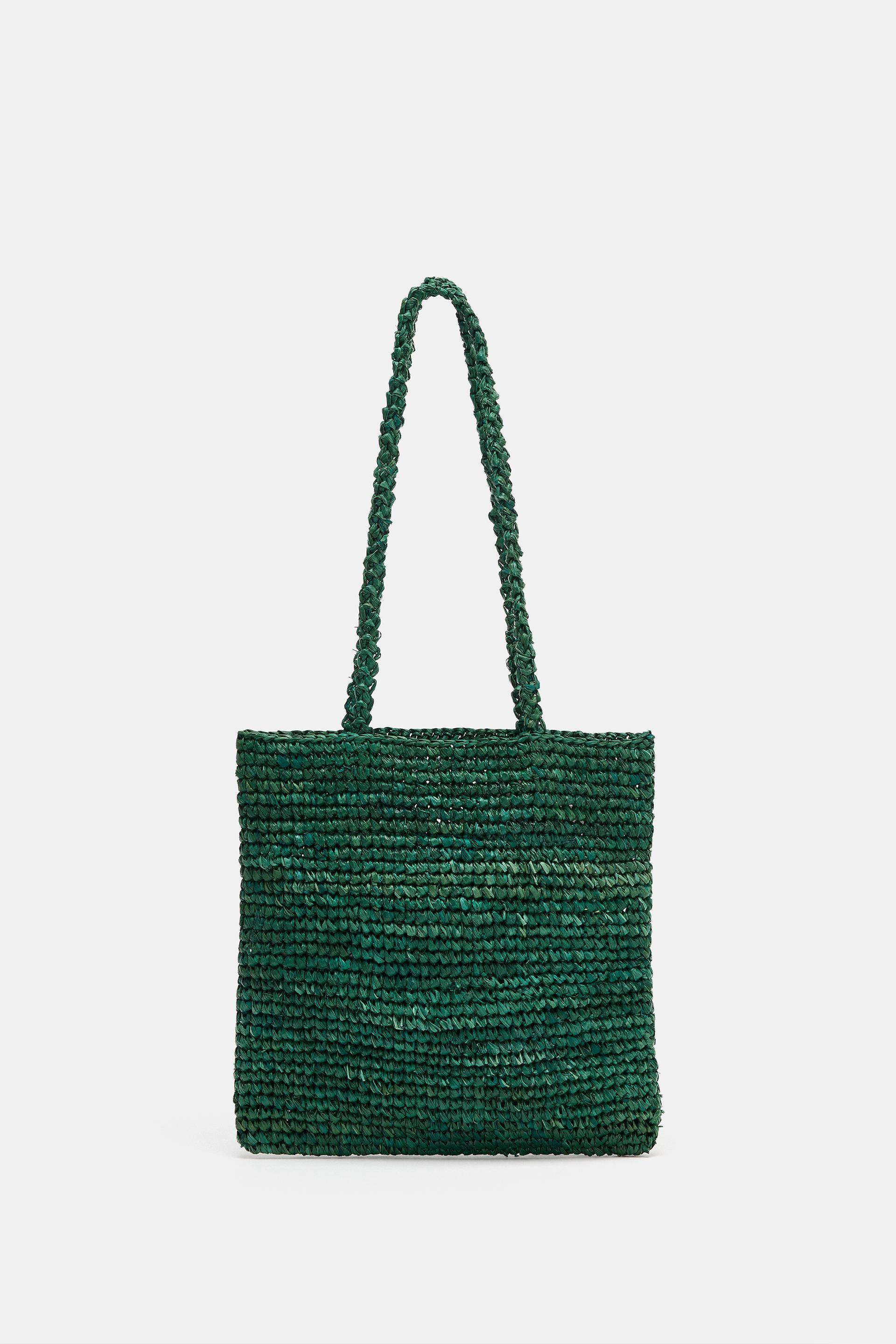 RAFFIA MINI SHOPPER BAG by ZARA