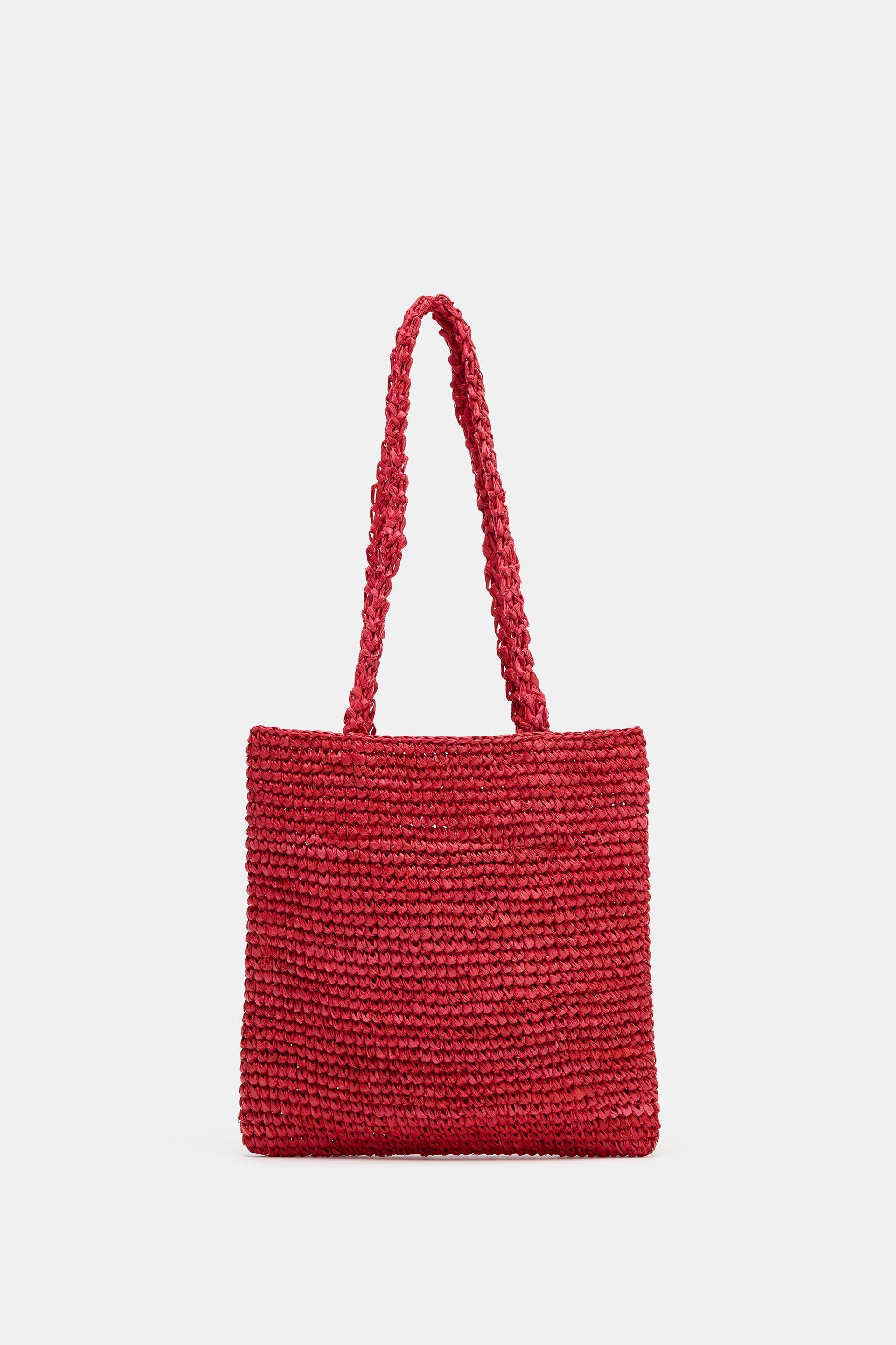 RAFFIA MINI SHOPPER BAG by ZARA
