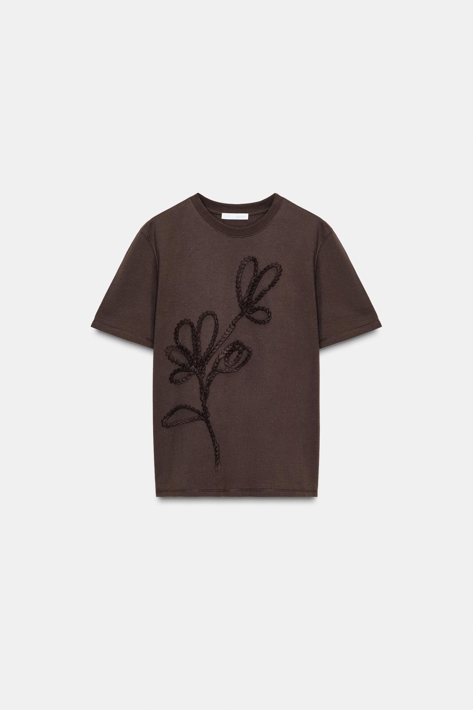 RAISED BOW T-SHIRT by ZARA