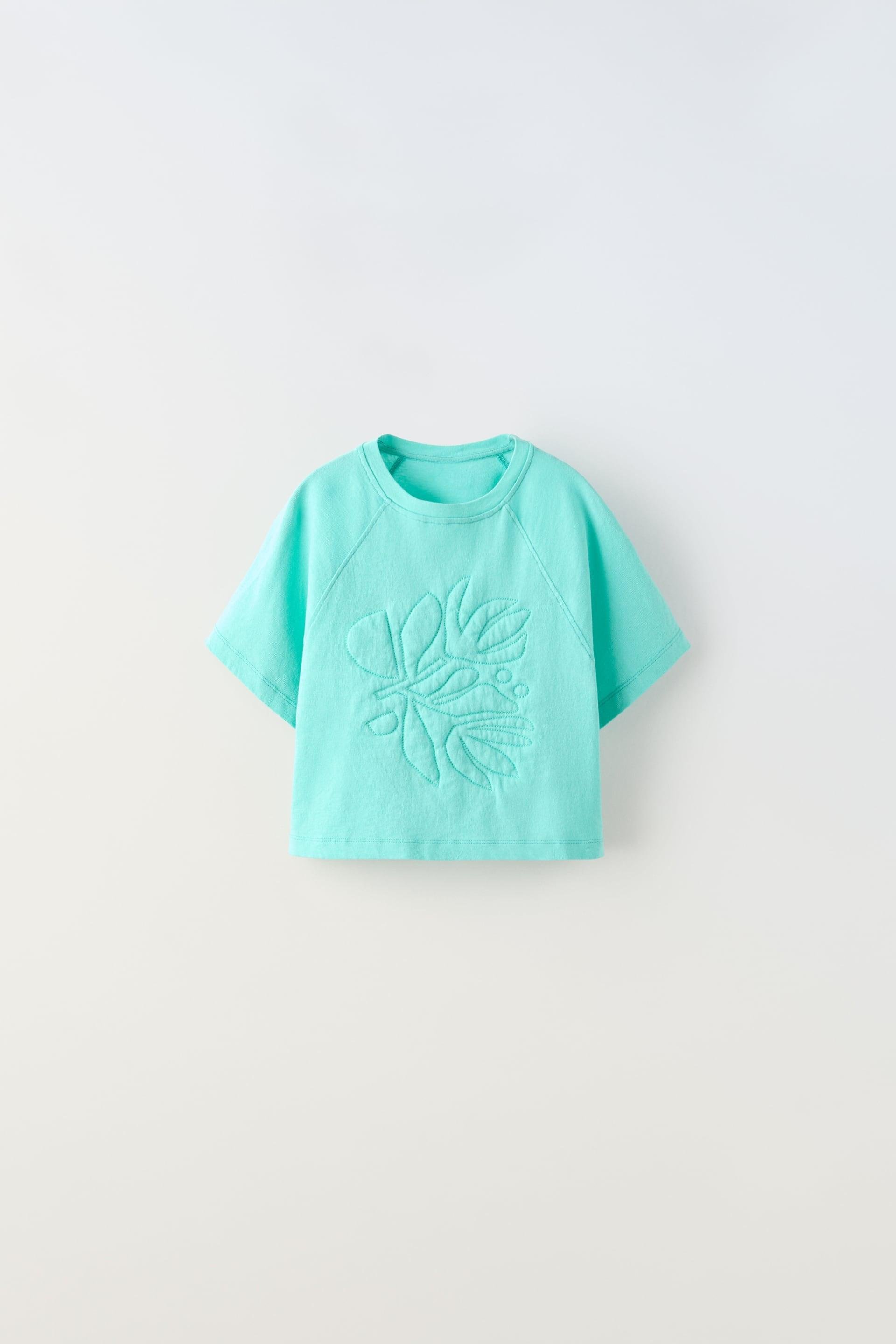 RAISED EMBROIDERY T-SHIRT by ZARA