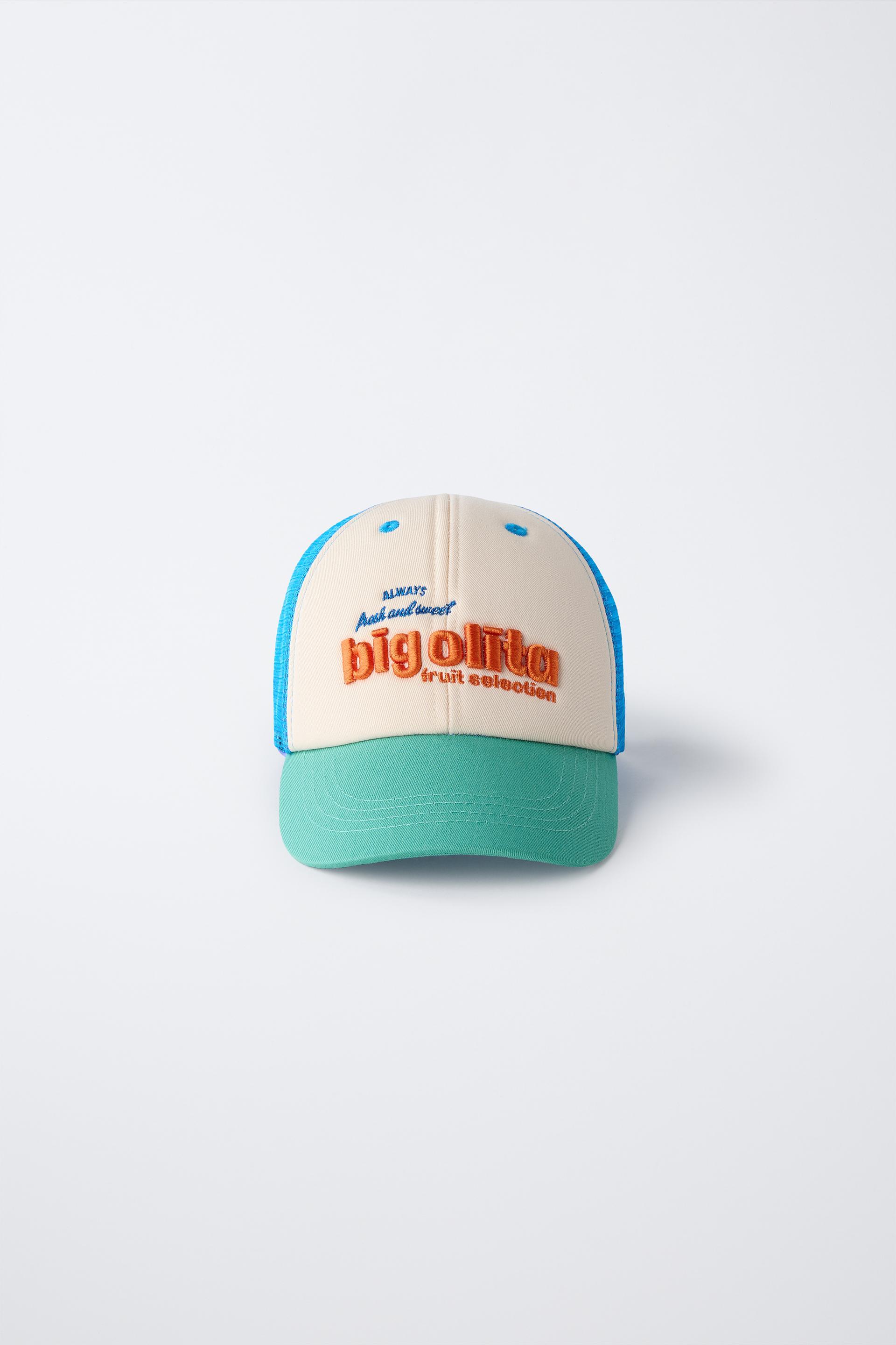 RAISED TEXT TRUCKER HAT by ZARA