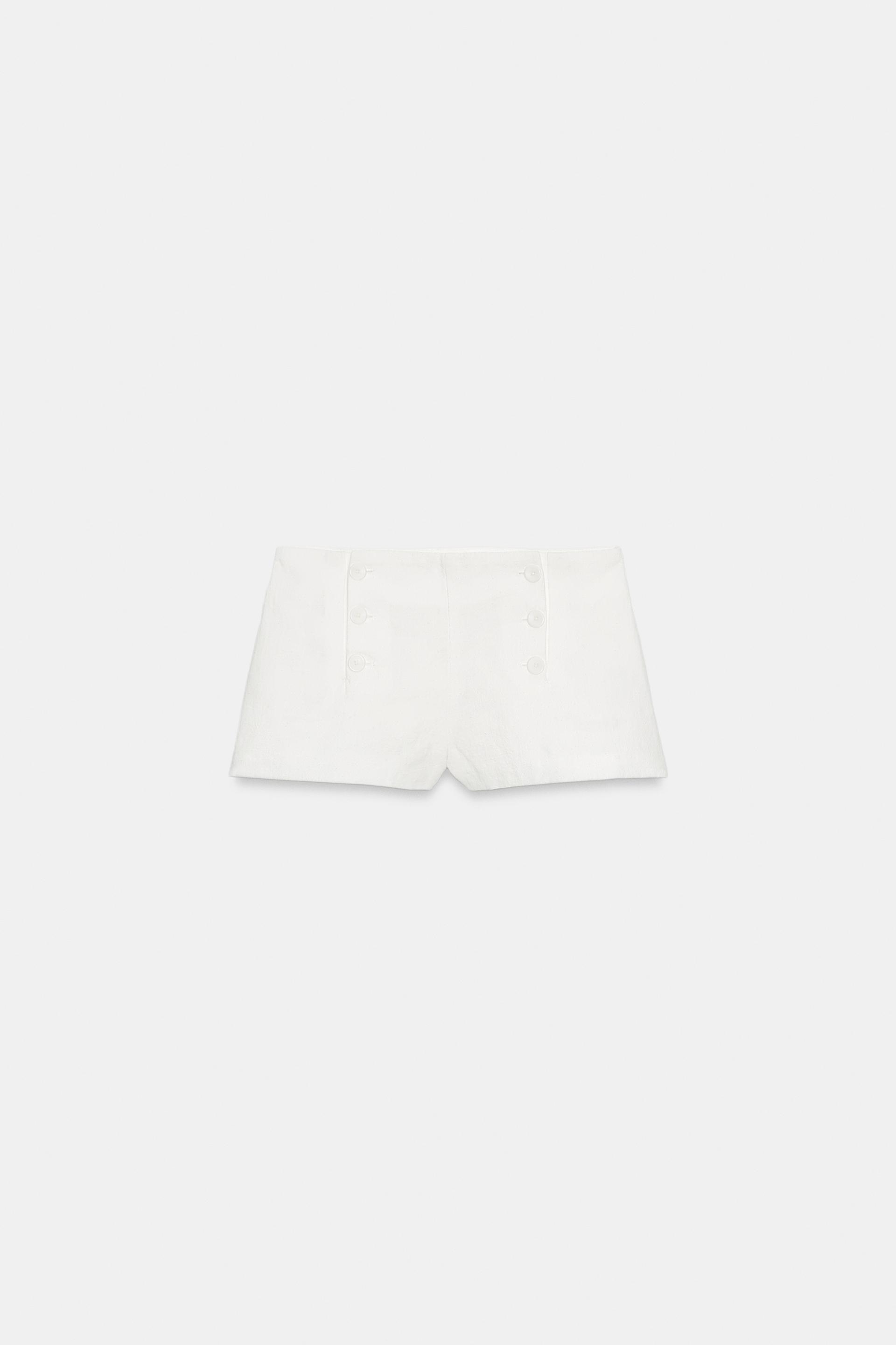 RAMIE BUTTON SHORTS by ZARA