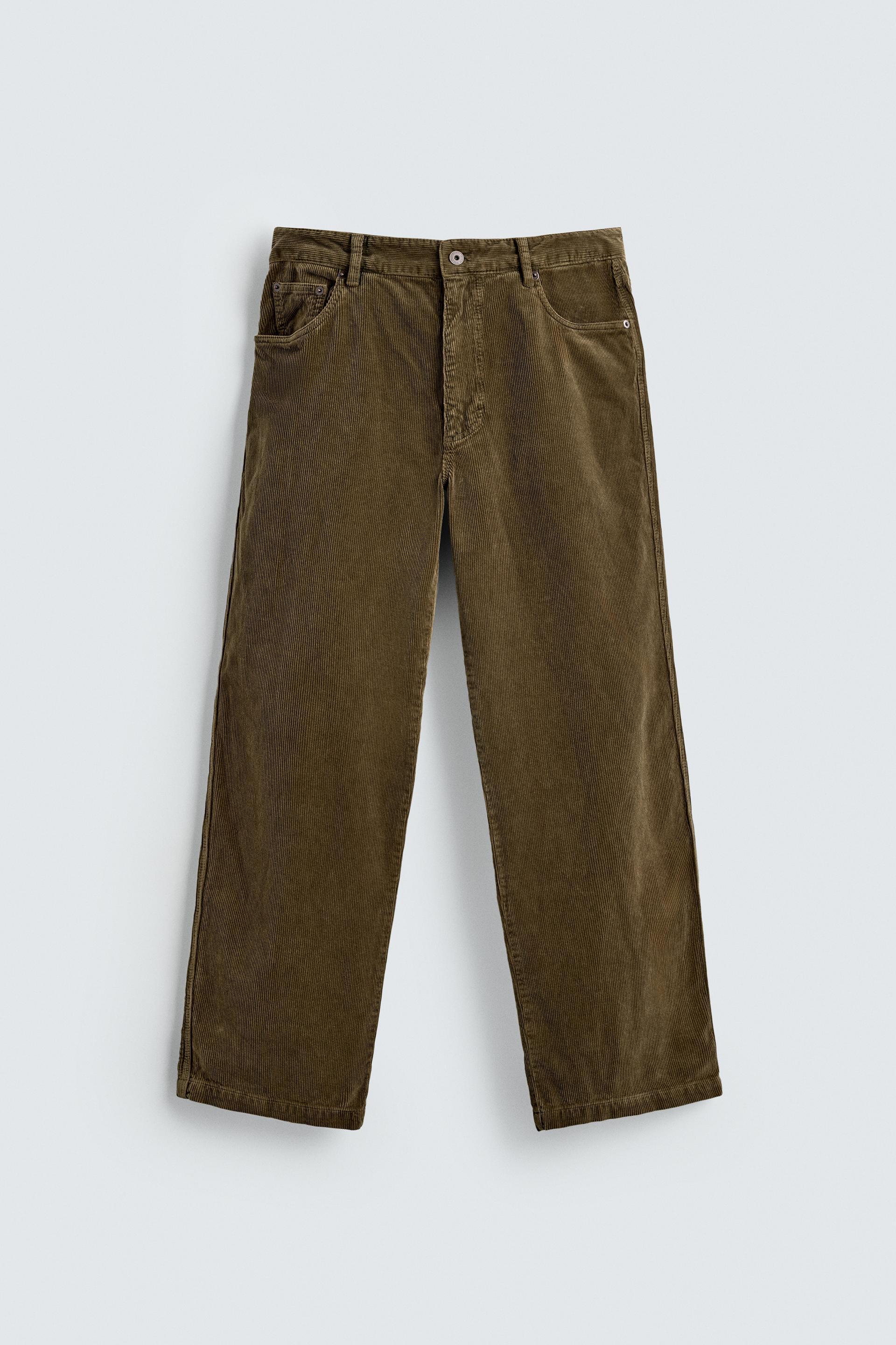 REGULAR FIT CORDUROY PANTS by ZARA