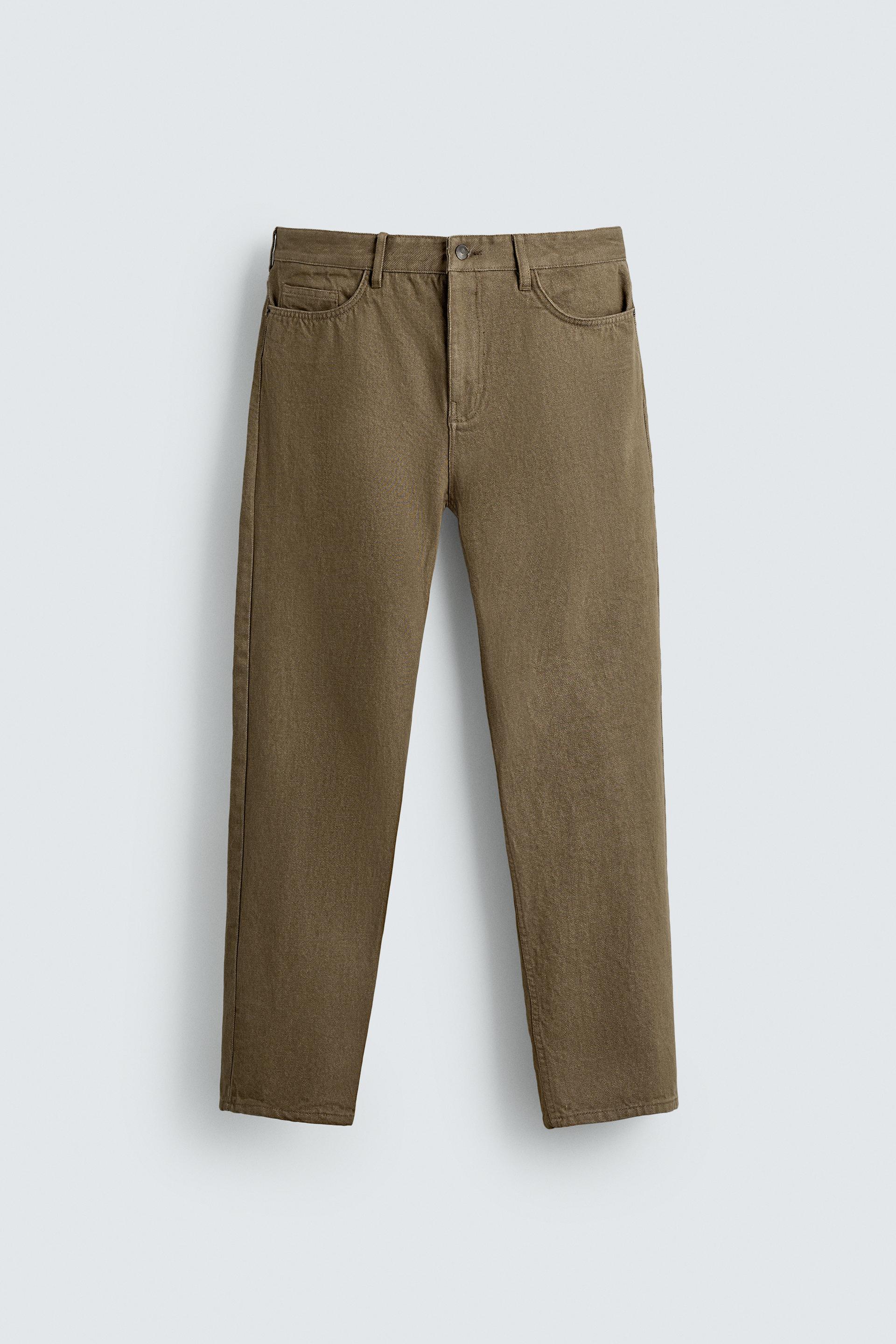 REGULAR FIT COTTON PANTS by ZARA