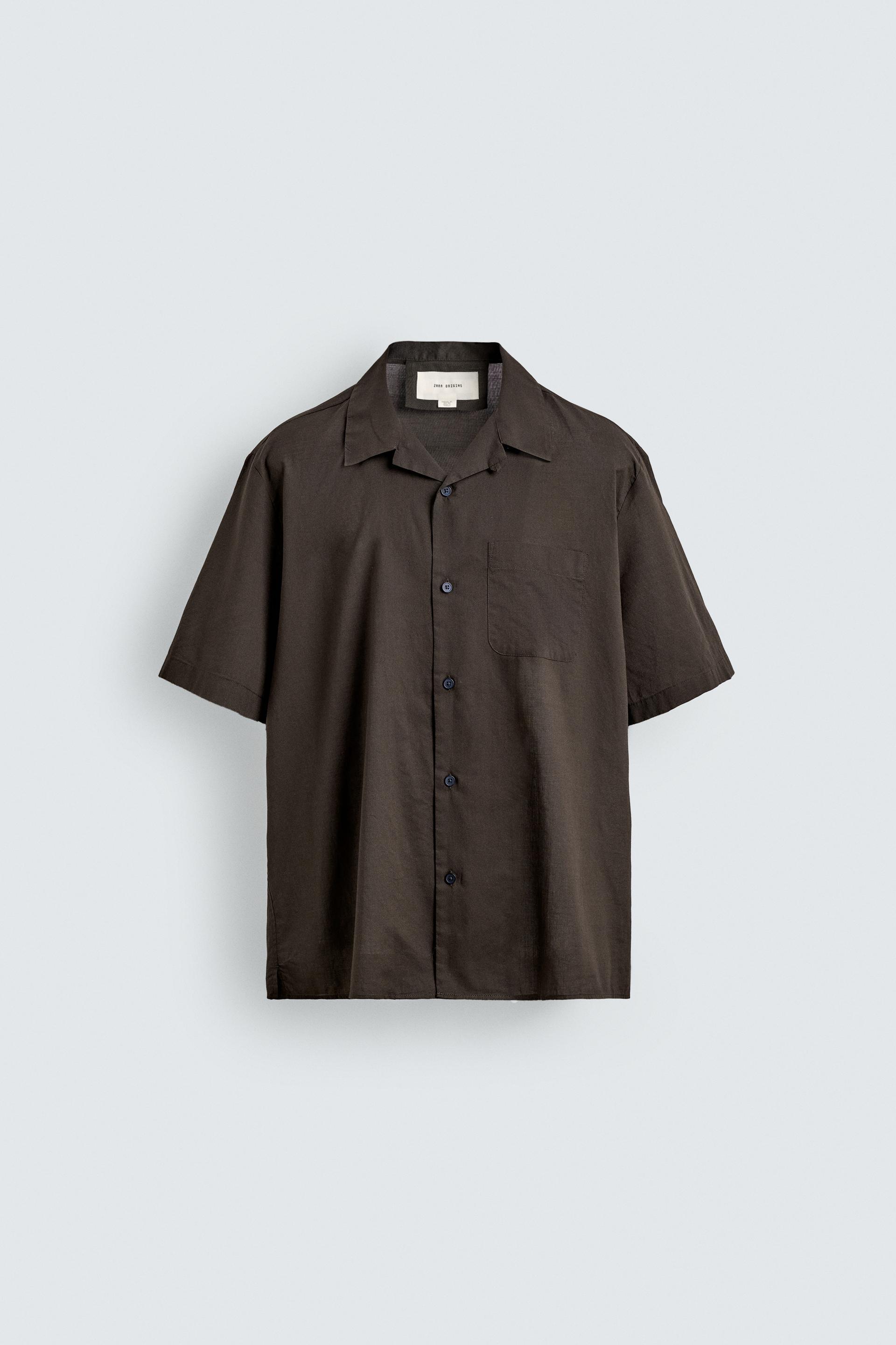 REGULAR FIT COTTON VOILE SHIRT by ZARA