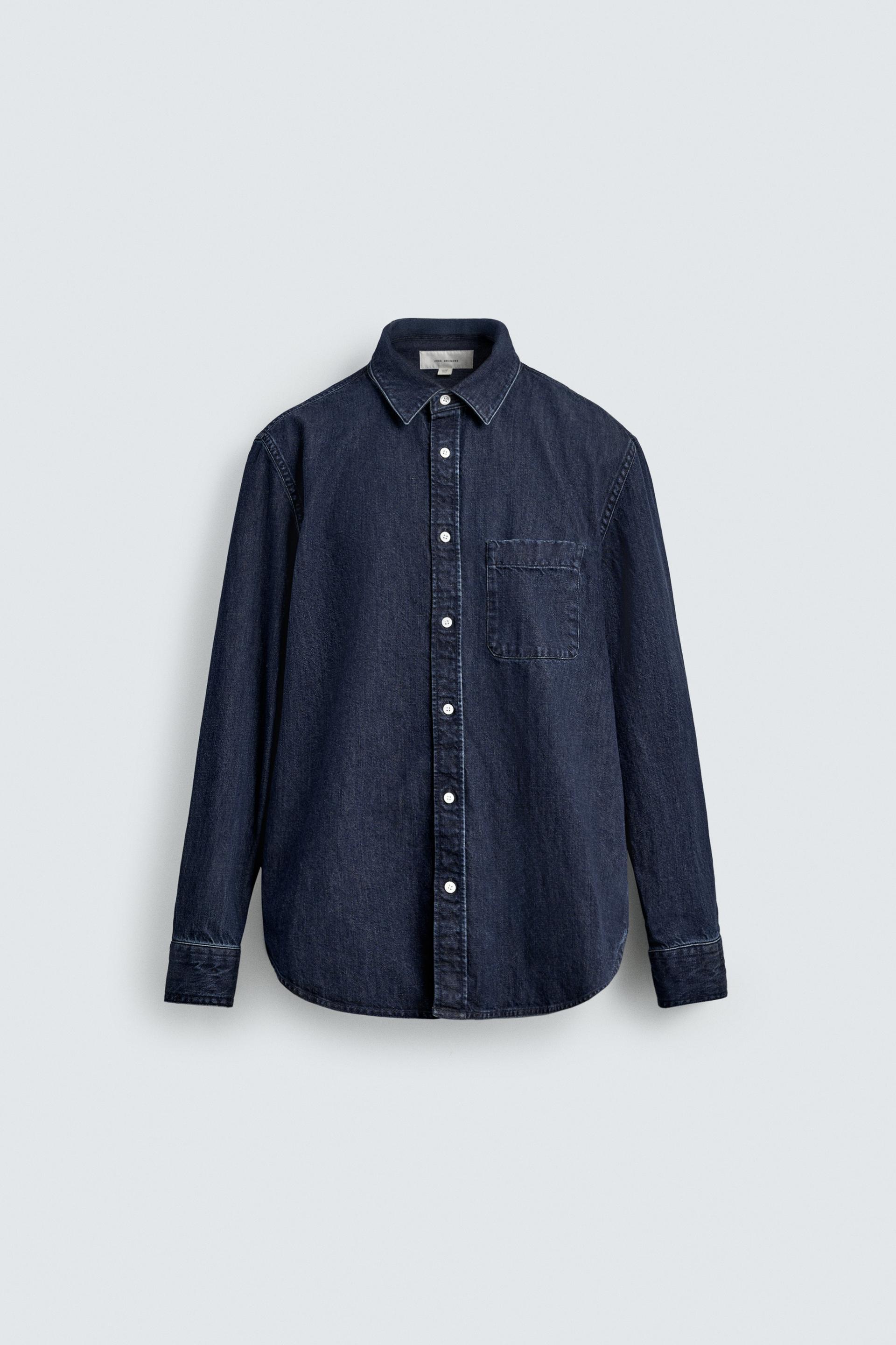 REGULAR FIT DENIM SHIRT by ZARA