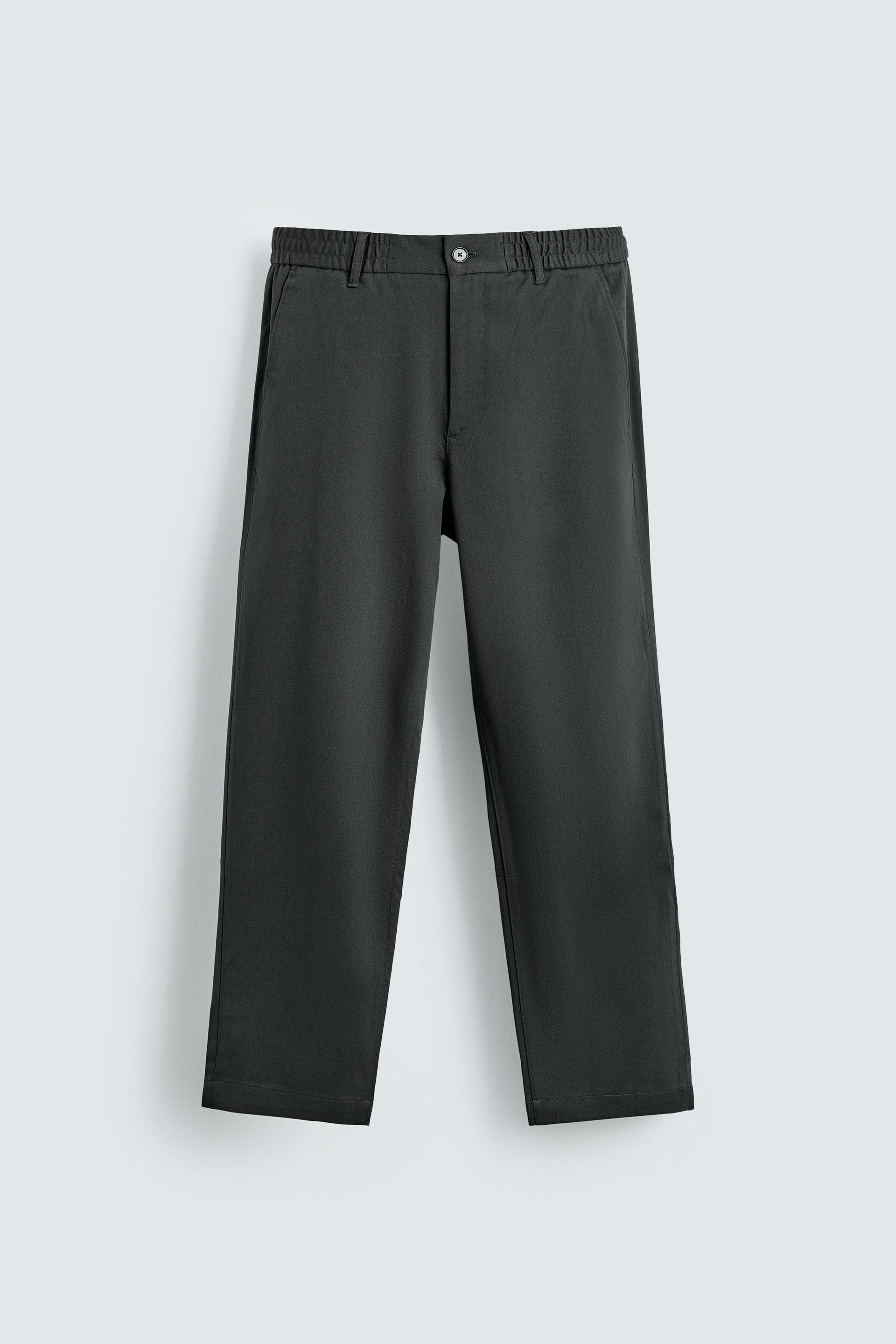 REGULAR FIT JOGGER WAIST PANTS by ZARA