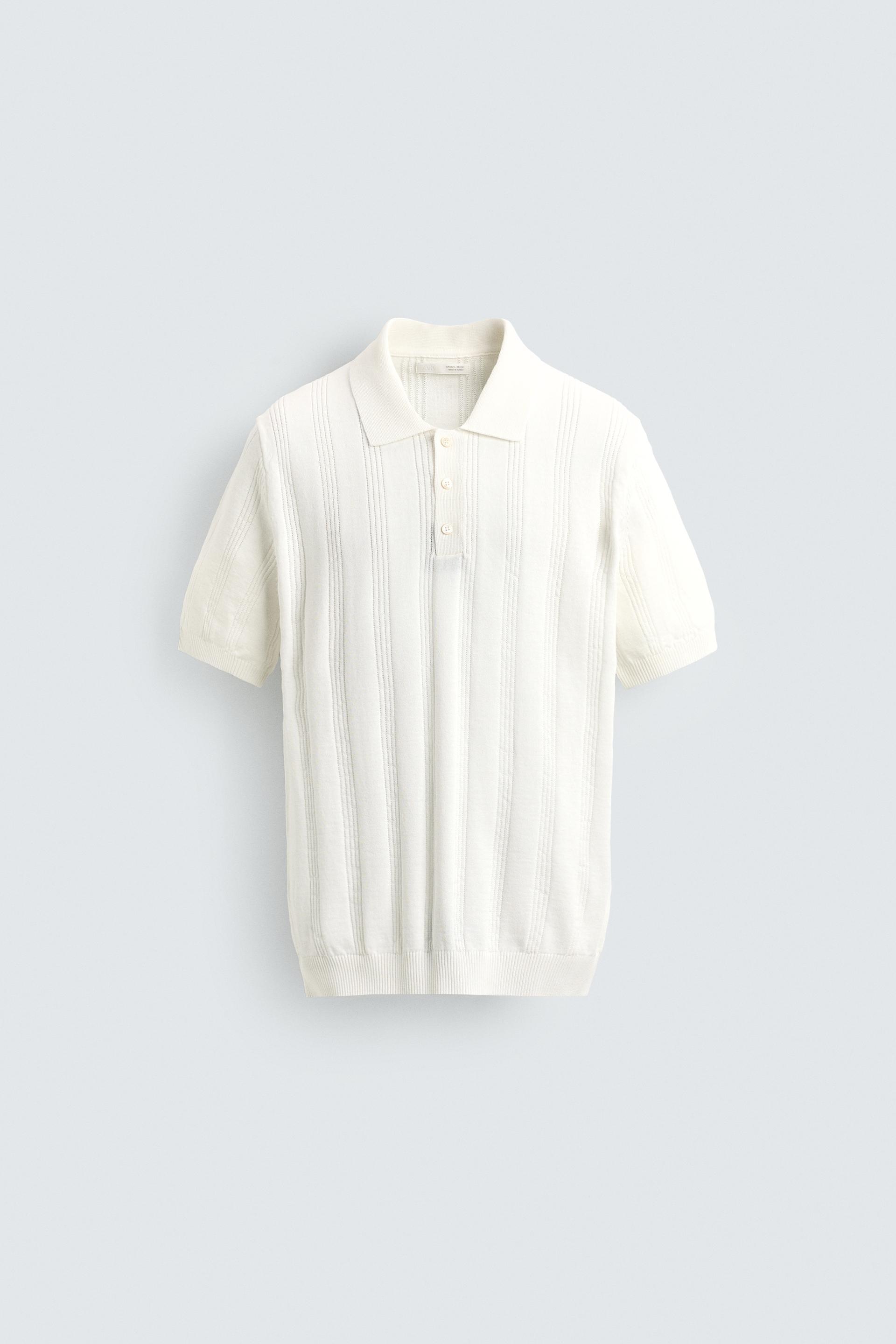 REGULAR FIT KNIT TEXTURED POLO by ZARA
