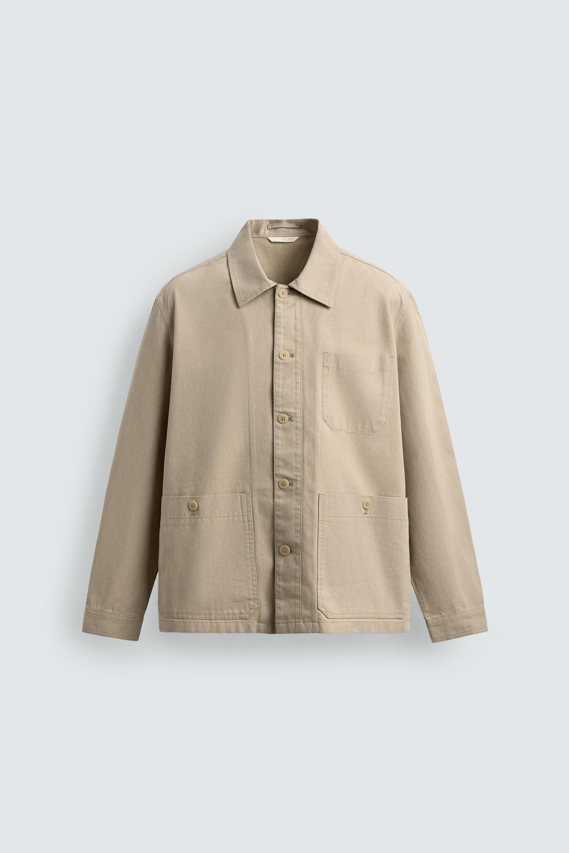 REGULAR FIT OVERSHIRT WITH POCKETS by ZARA