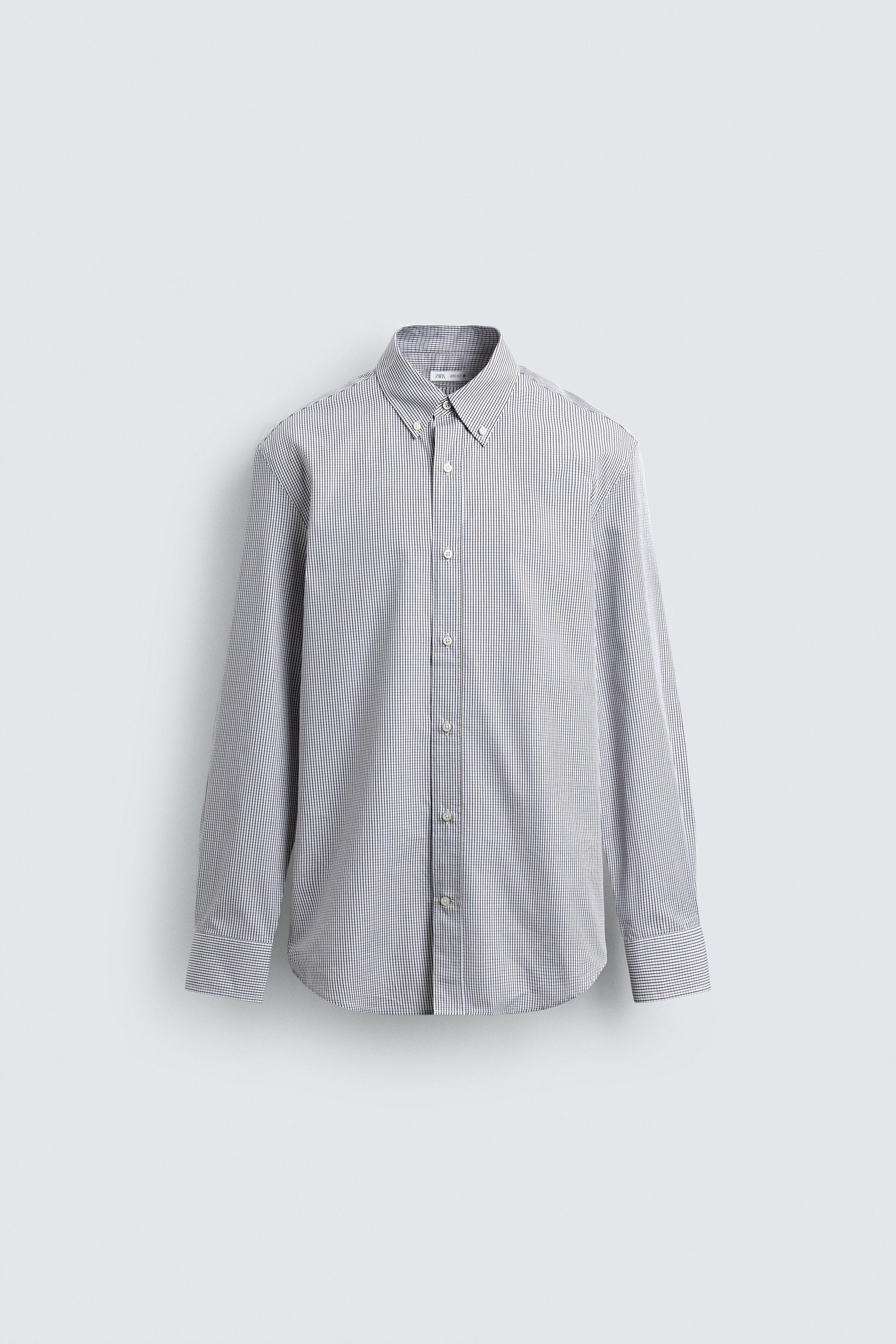 REGULAR FIT PLAID SHIRT by ZARA