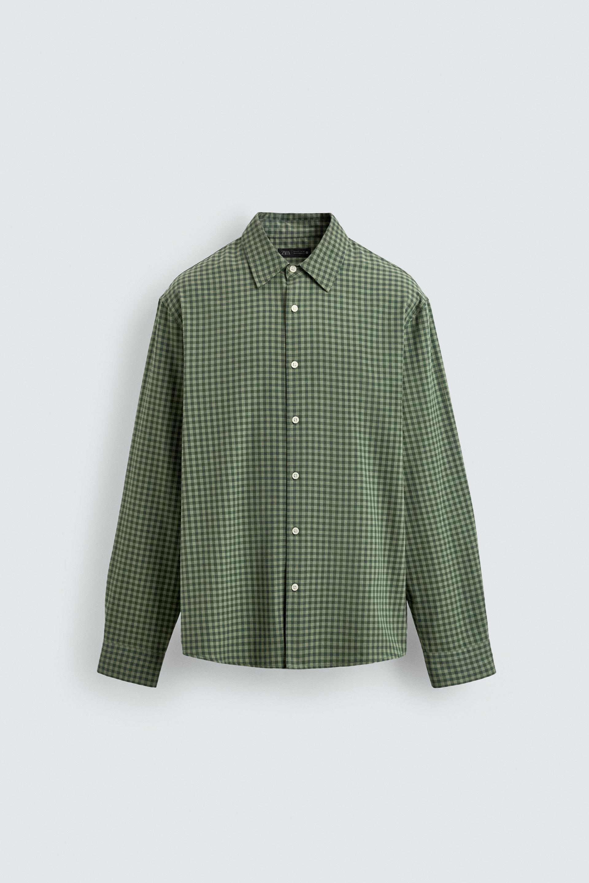 REGULAR FIT PLAID SHIRT by ZARA