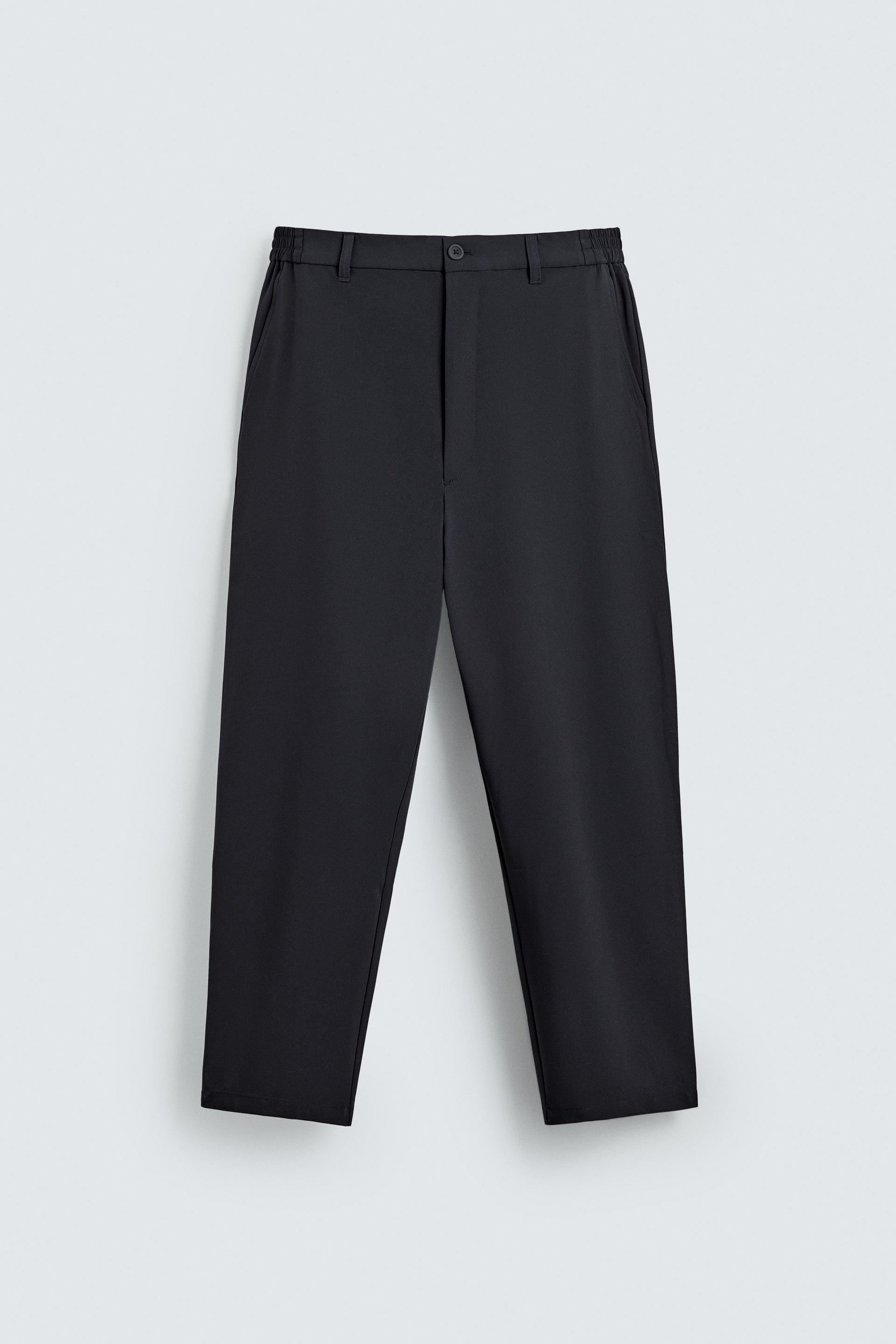 REGULAR FIT STRETCH PANTS by ZARA