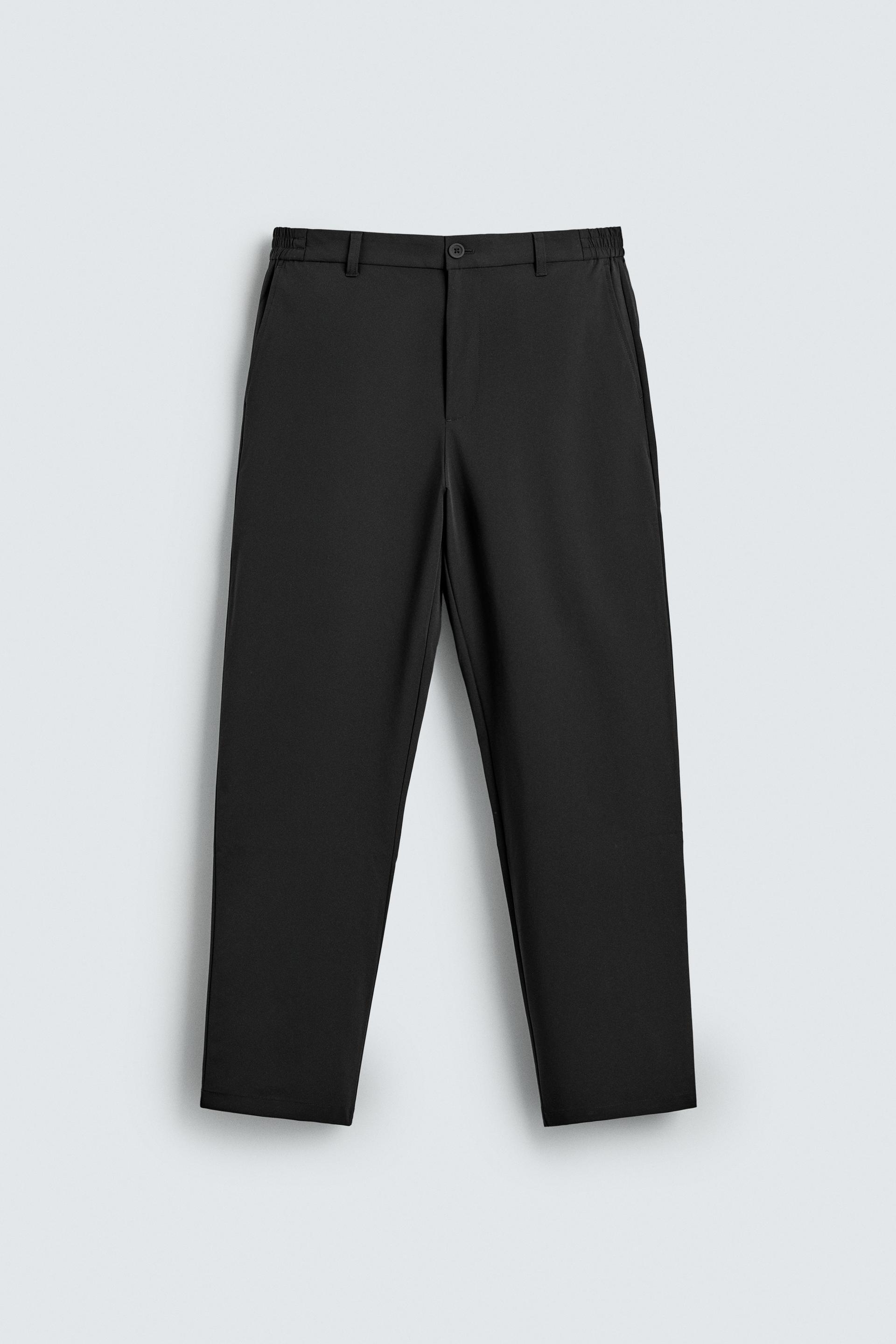 REGULAR FIT STRETCH PANTS by ZARA